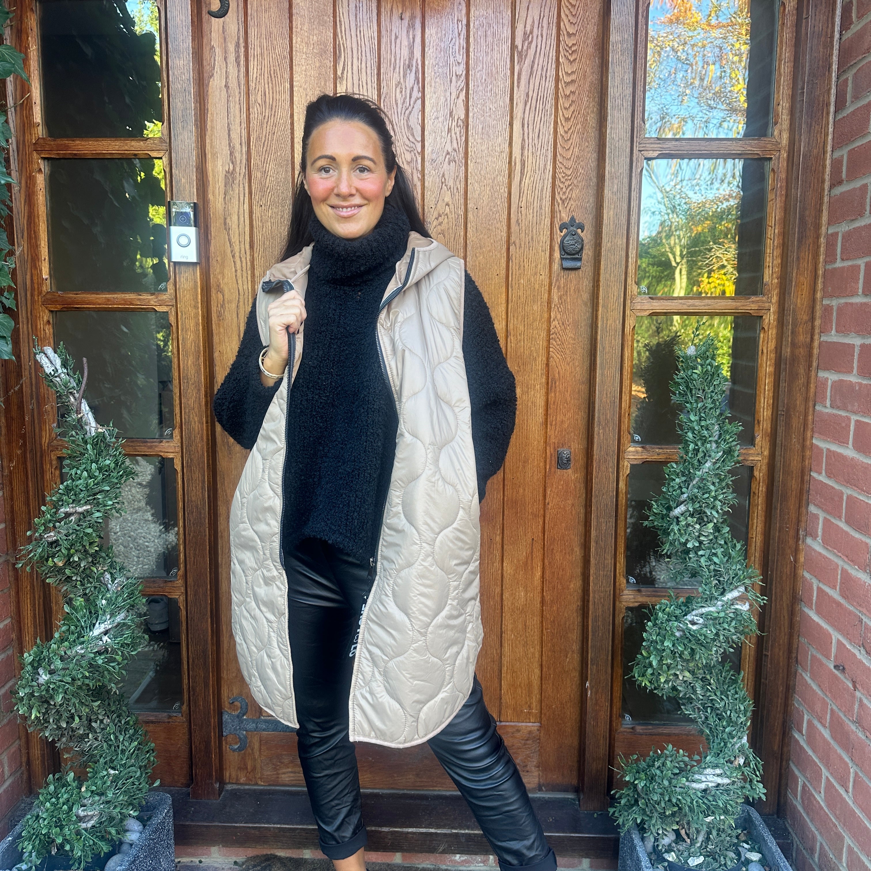 Love Quilted Body Warmer - Blush Boutique Essex