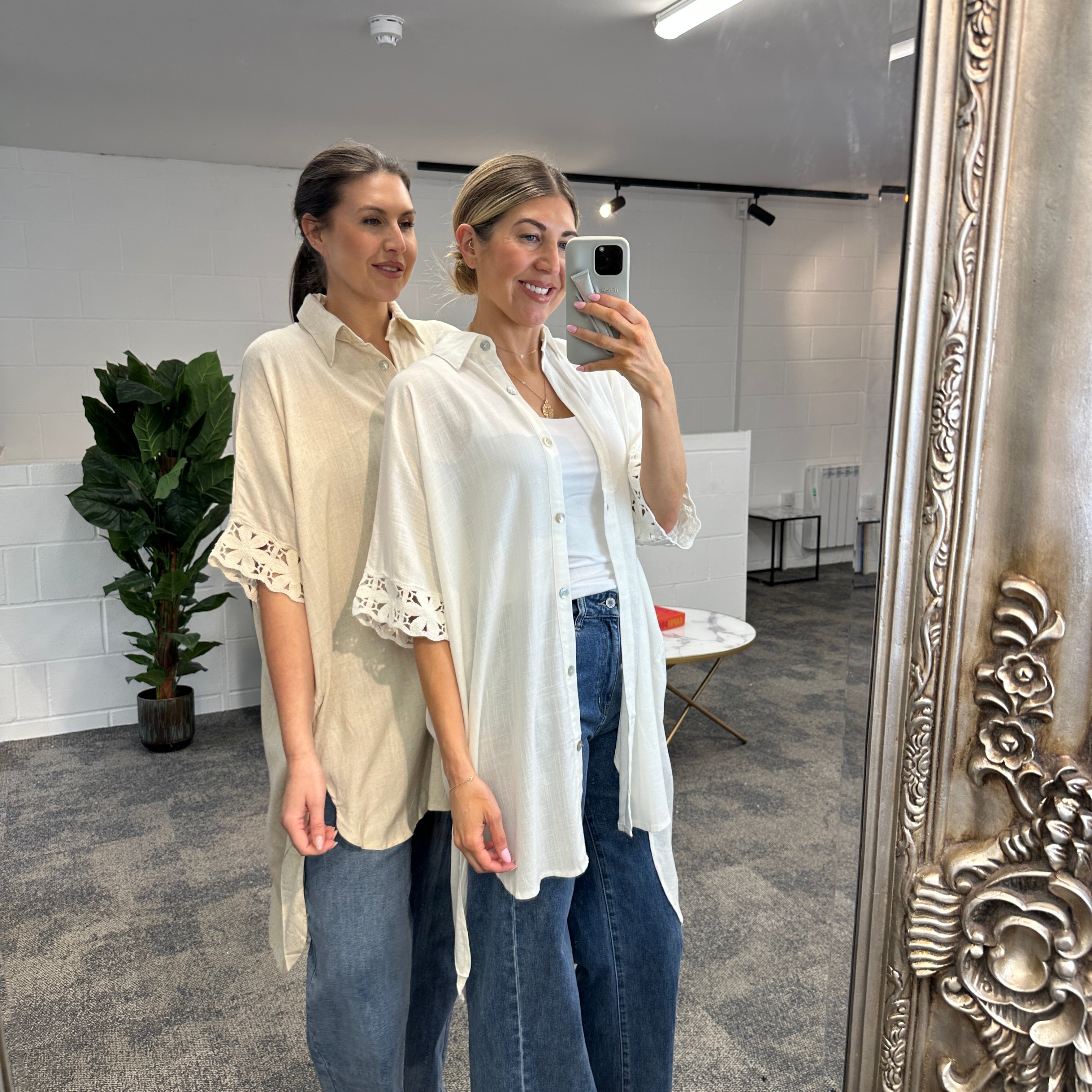 Fleur Anglaise Shirt - Blush Boutique Essex