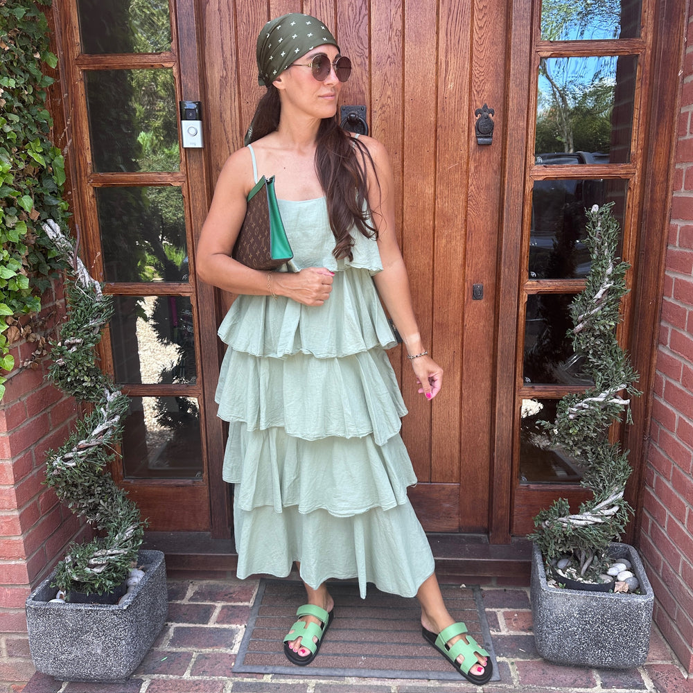 Violet Ruffle Dress