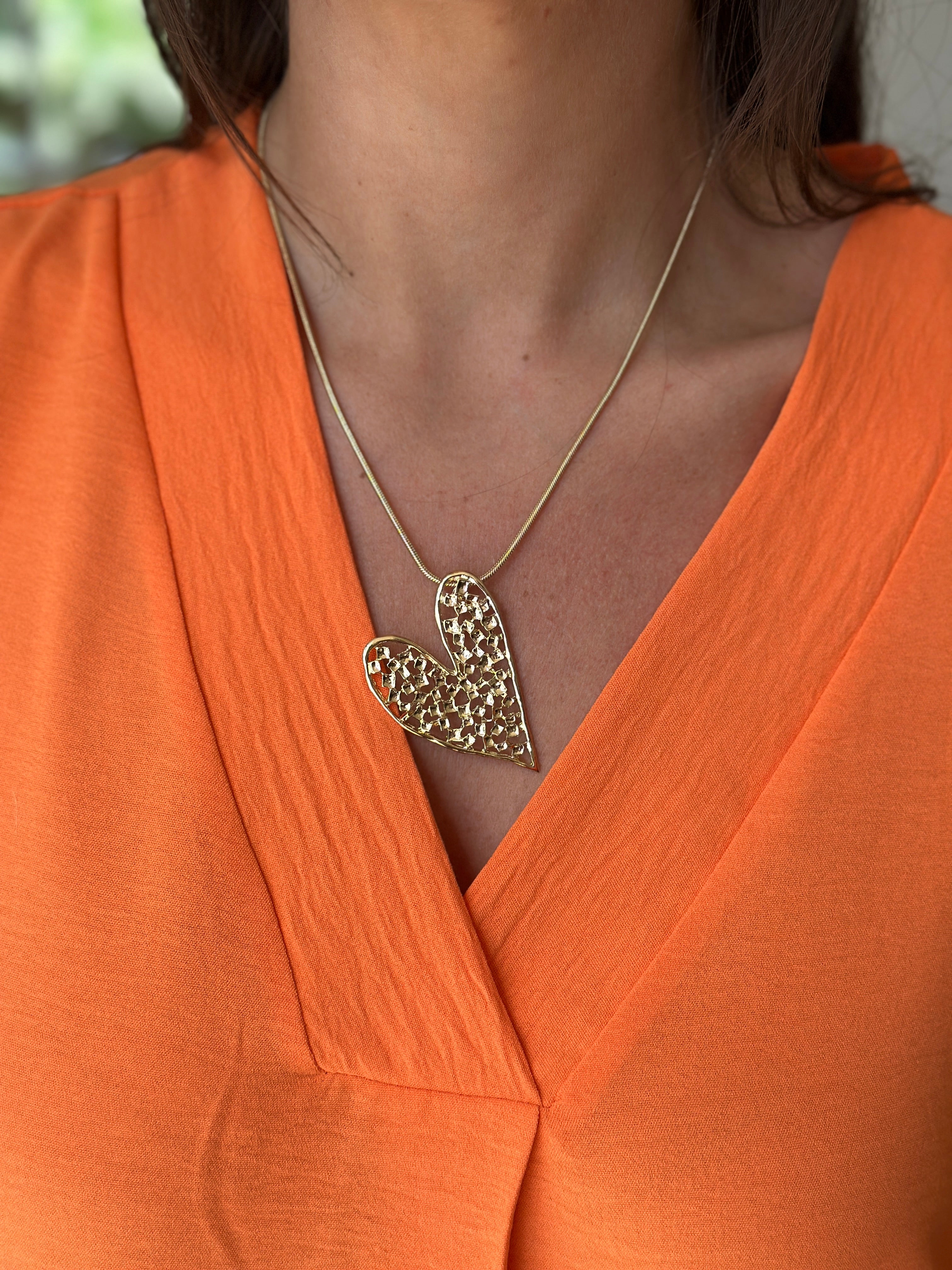 Single Heart Necklace - Blush Boutique Essex