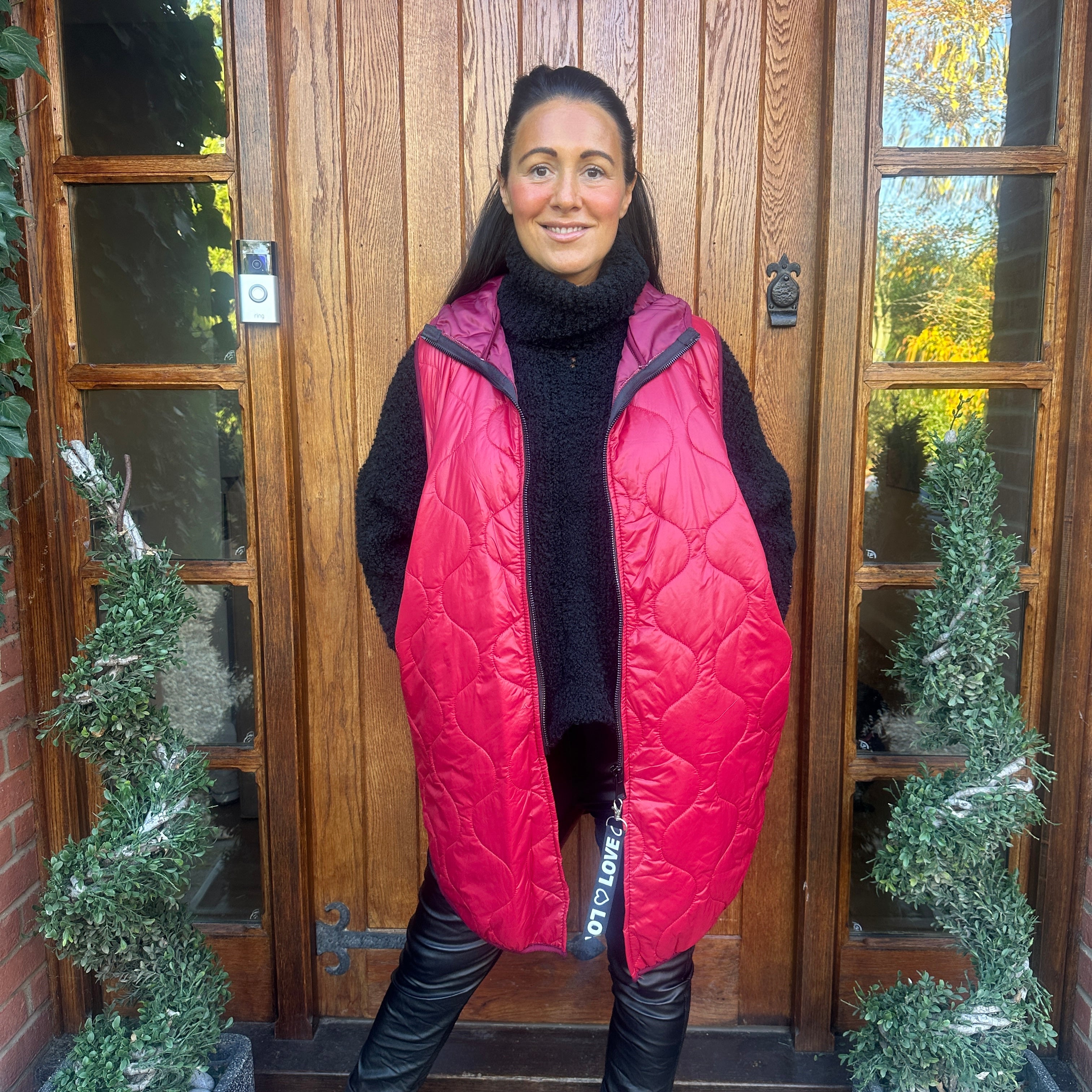 Love Quilted Body Warmer - Blush Boutique Essex