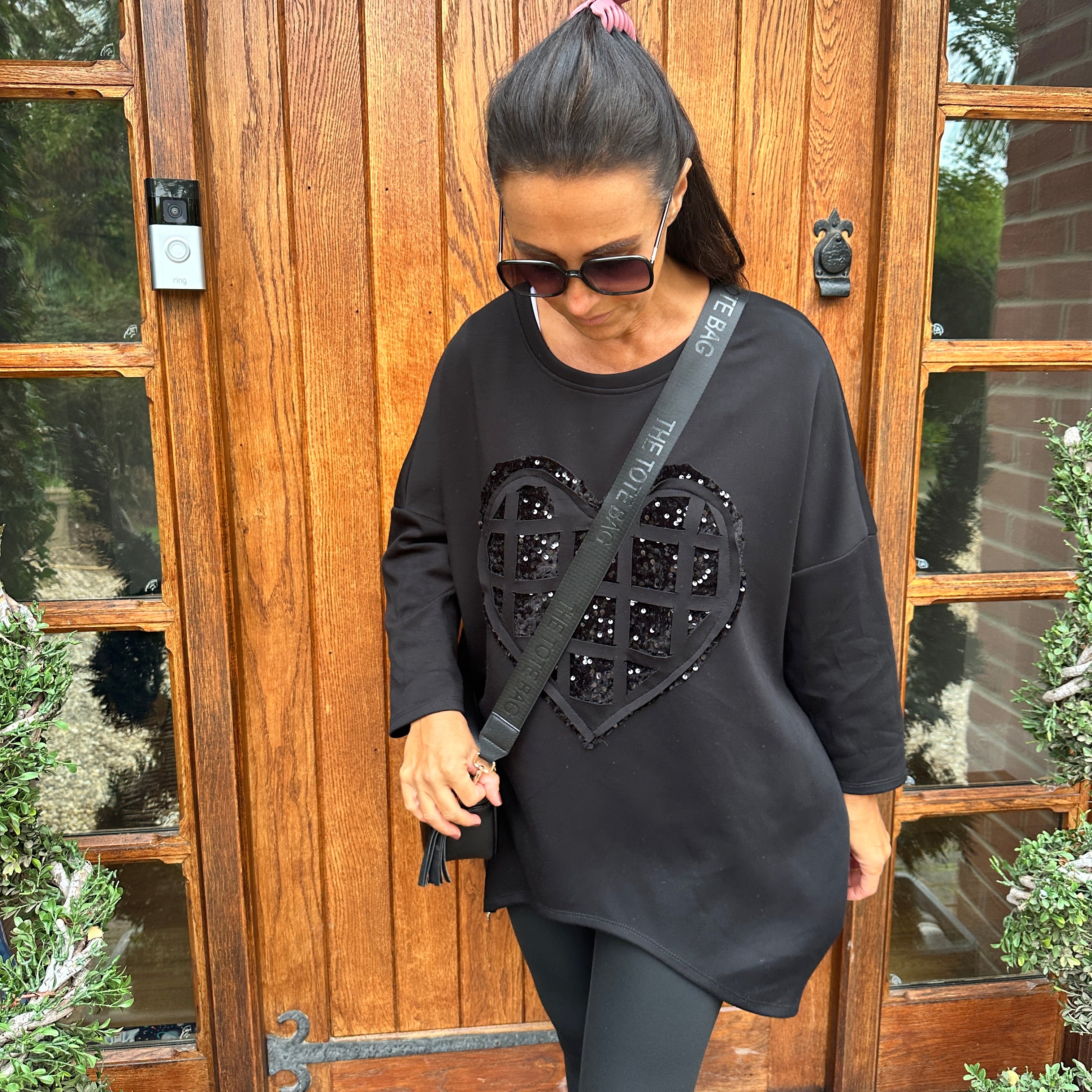 Jax Heart Sweatshirt - Blush Boutique Essex