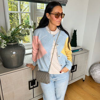 Piper Argyle Cardigan - Blush Boutique Essex