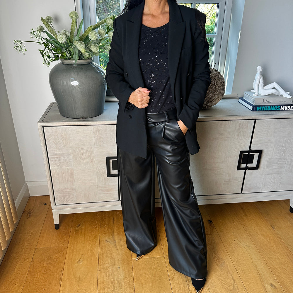 Erica Faux Leather Trousers