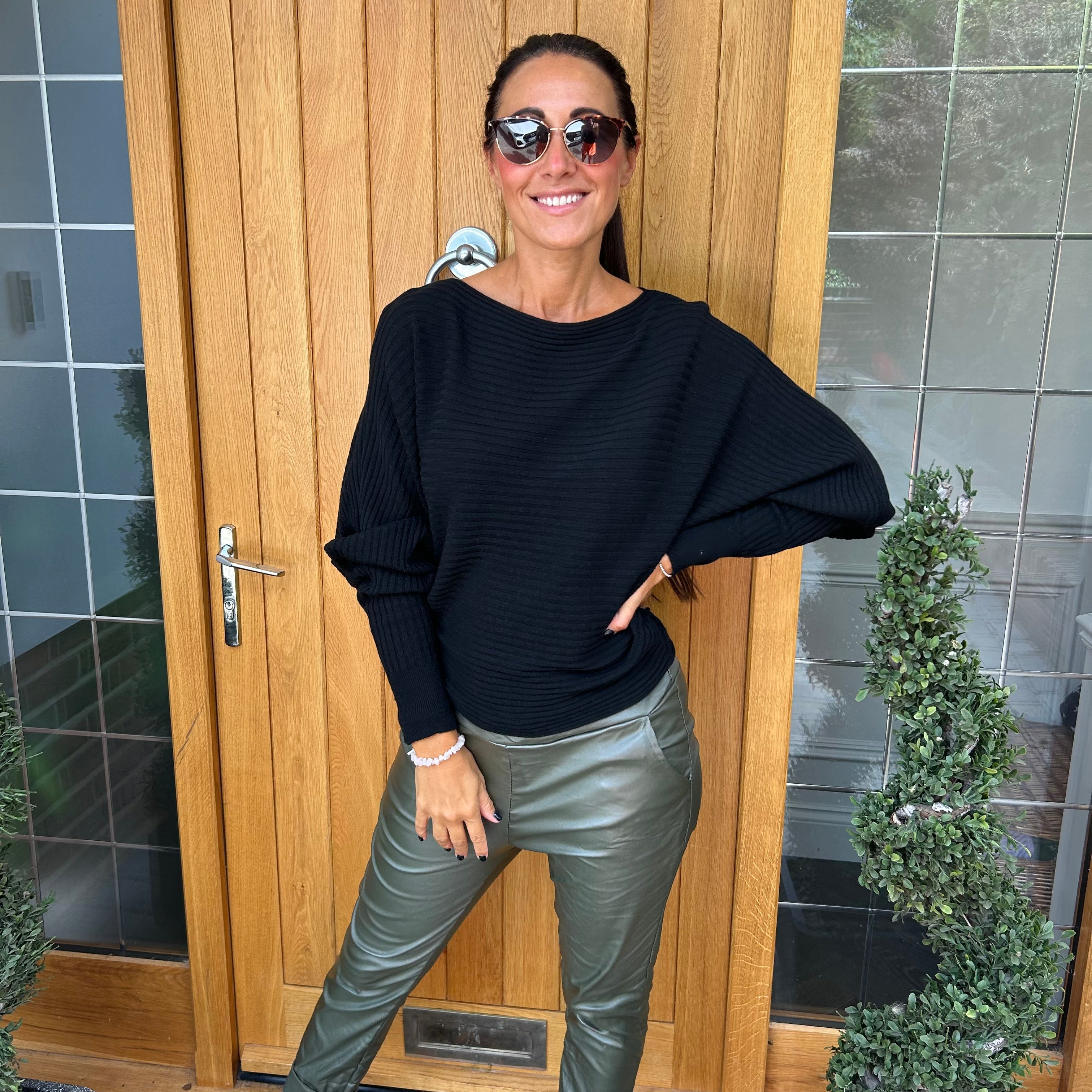 Sammie Ribbed Jumper - Blush Boutique Essex