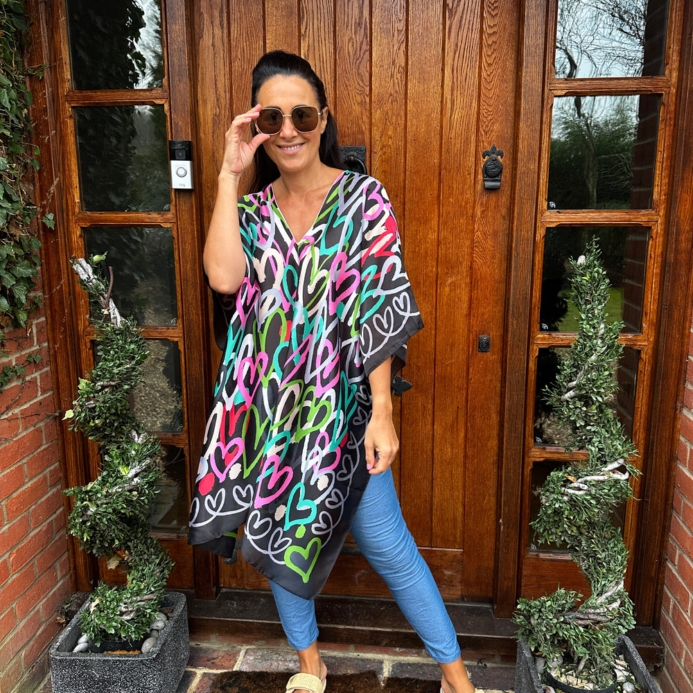 Hannah Heart Kaftan - Blush Boutique Essex