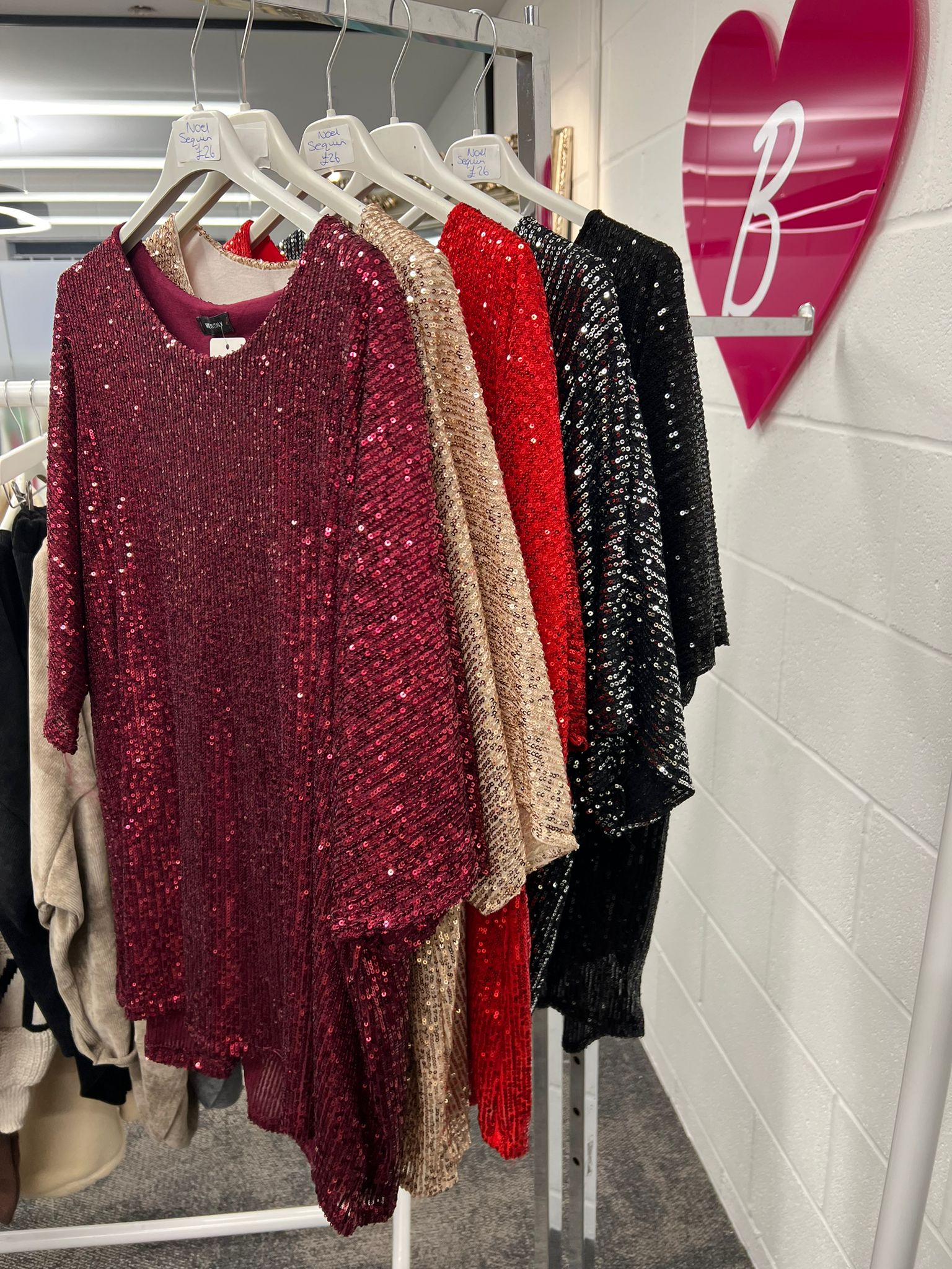 Noel Sequin Top - Blush Boutique Essex