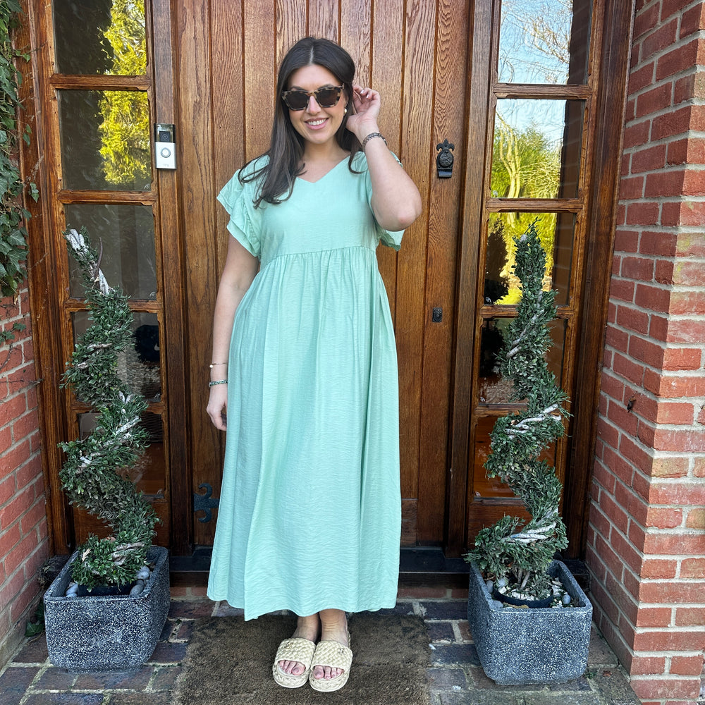 Sam Button Dress - Blush Boutique Essex