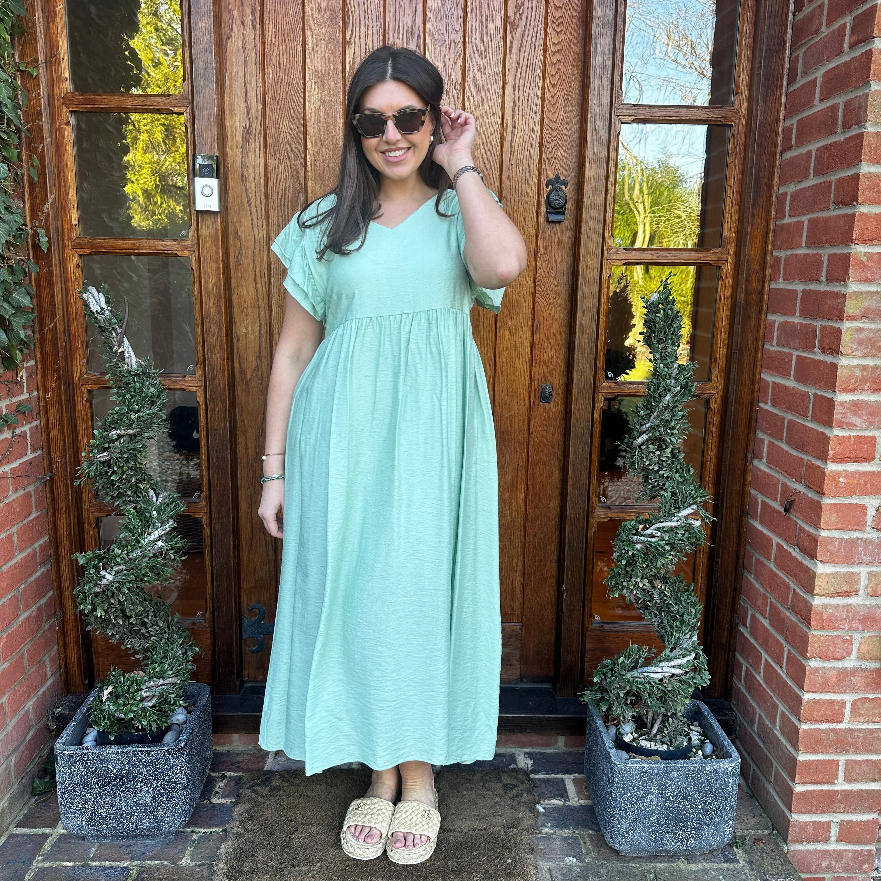 Sam Button Dress - Blush Boutique Essex