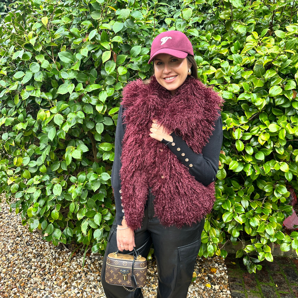 Yara Fluffy Fur Waistcoat