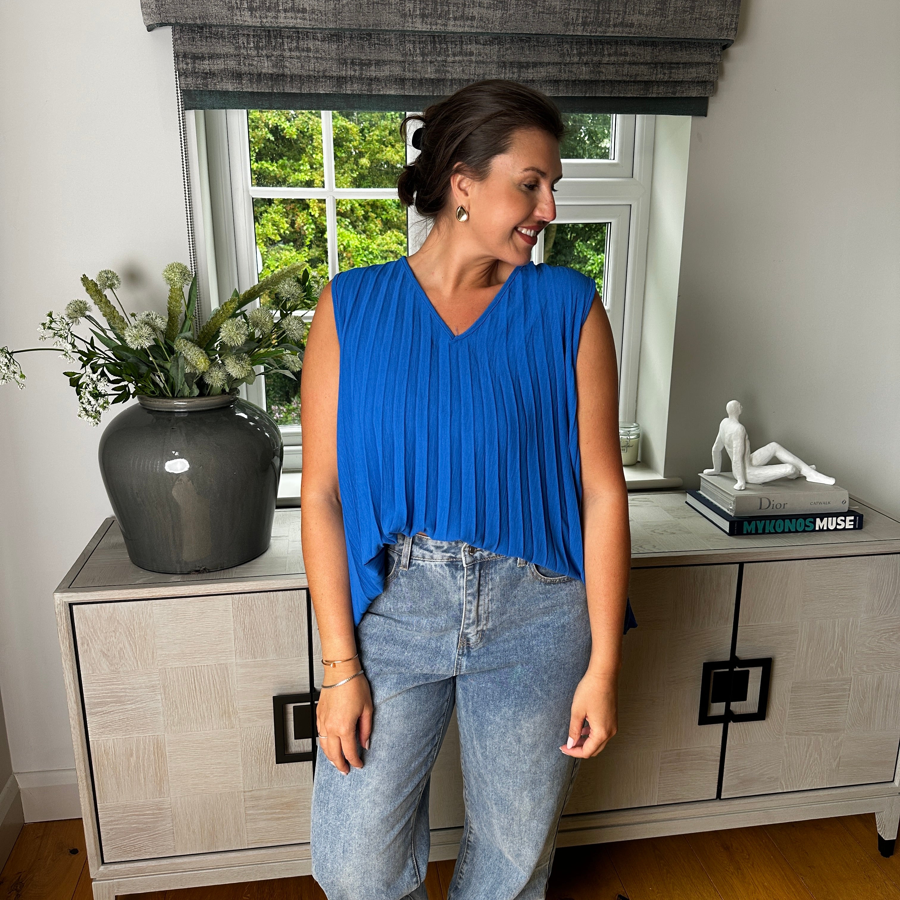 Tina Pleated Top