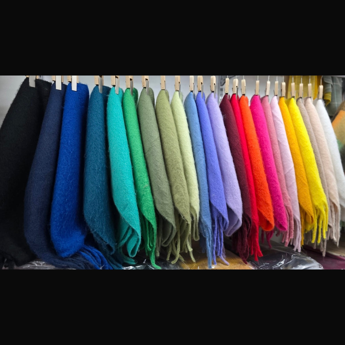 Chunky plain scarf - Blush Boutique Essex