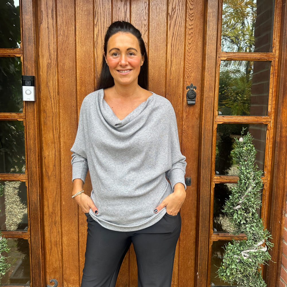 Dahlia Drape Top - Blush Boutique Essex