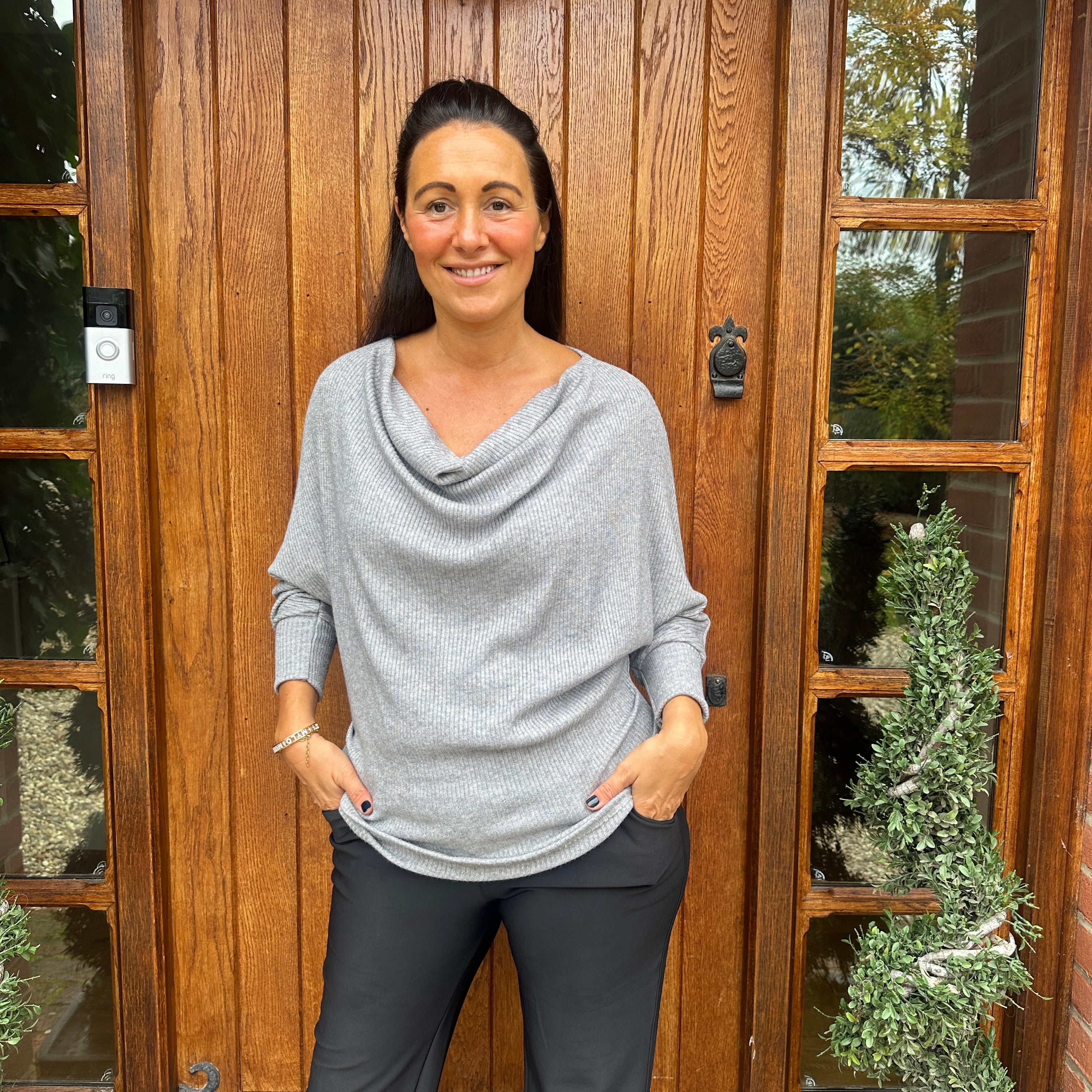 Dahlia Drape Top - Blush Boutique Essex