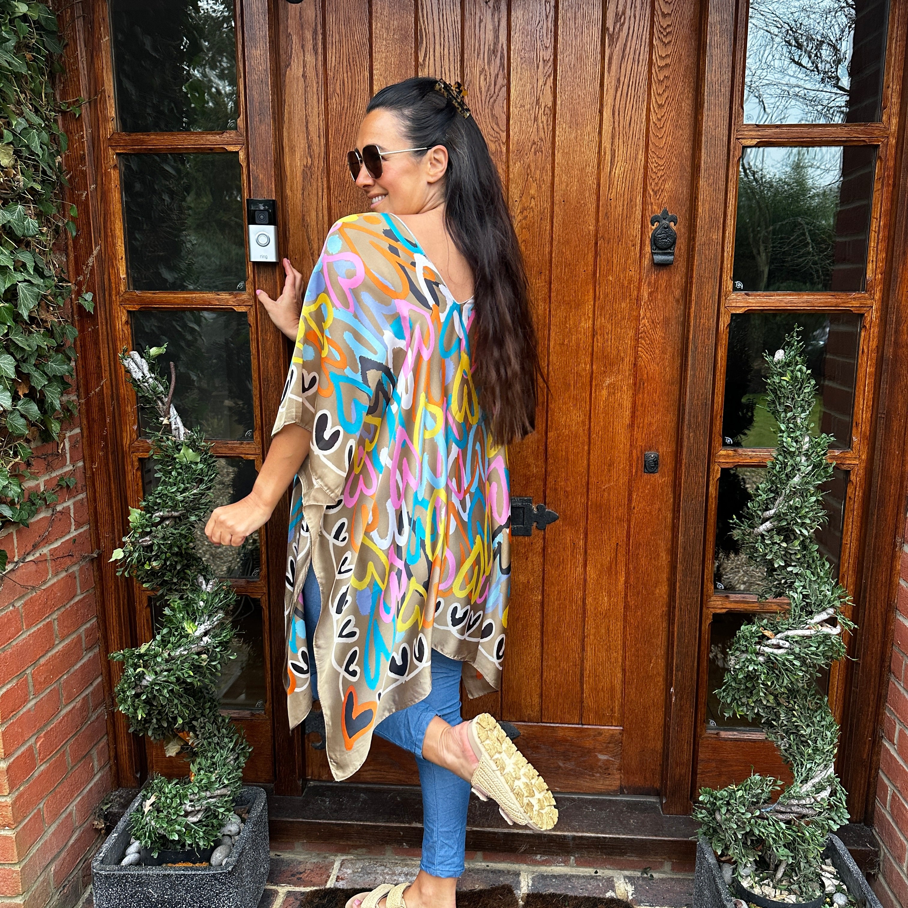 Hannah Heart Kaftan - Blush Boutique Essex