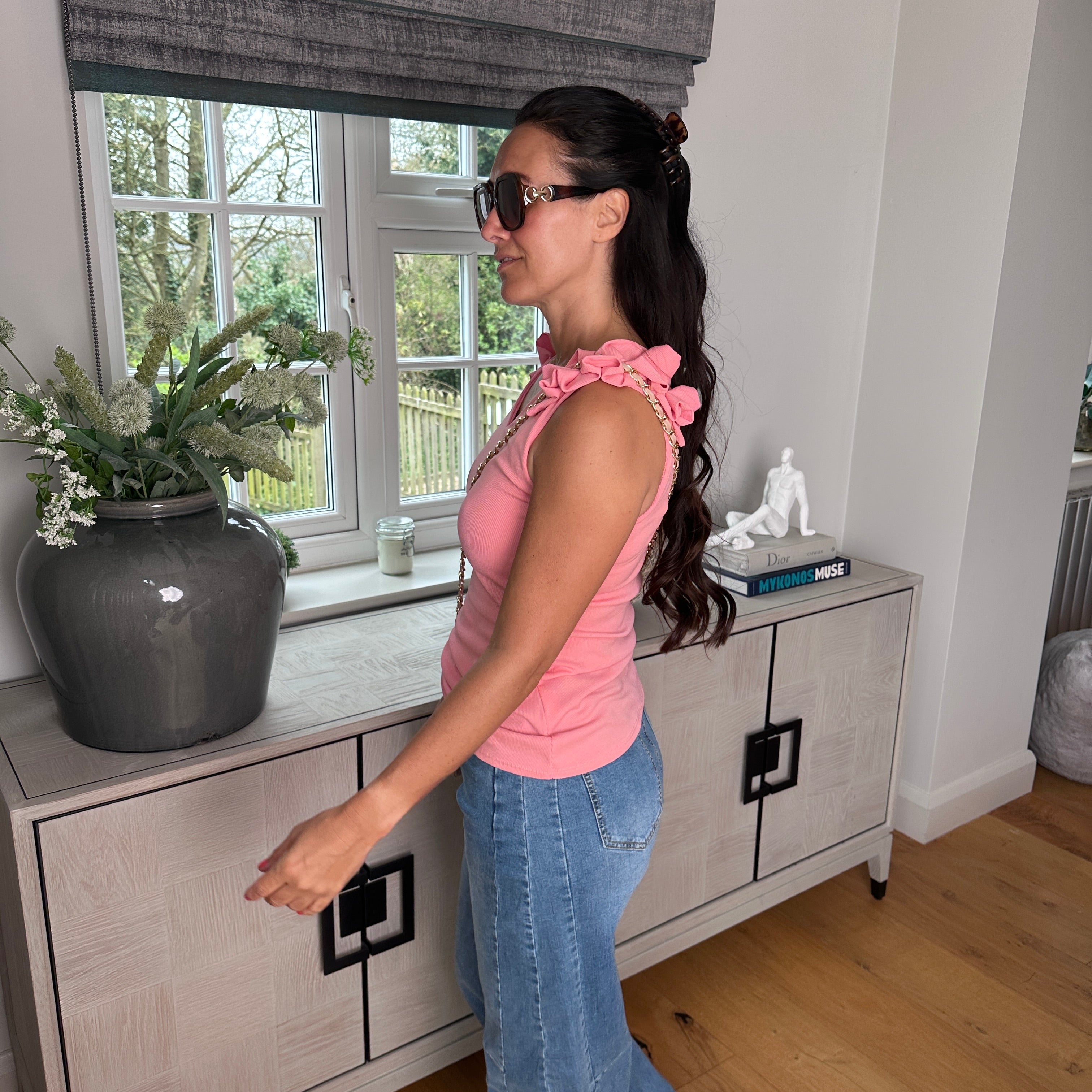 Grace ruffle vest - Blush Boutique Essex