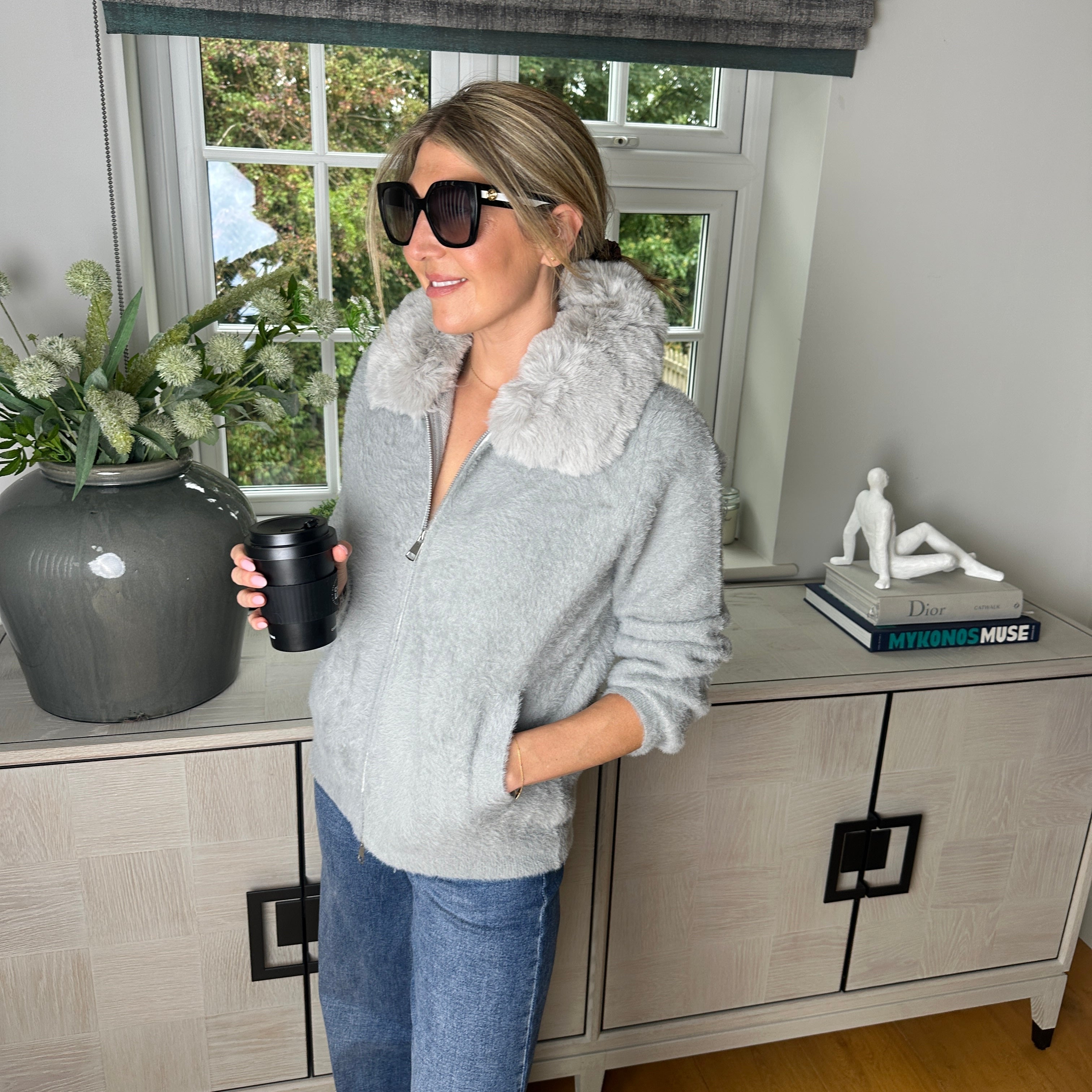 Cozi Fur Cardigan