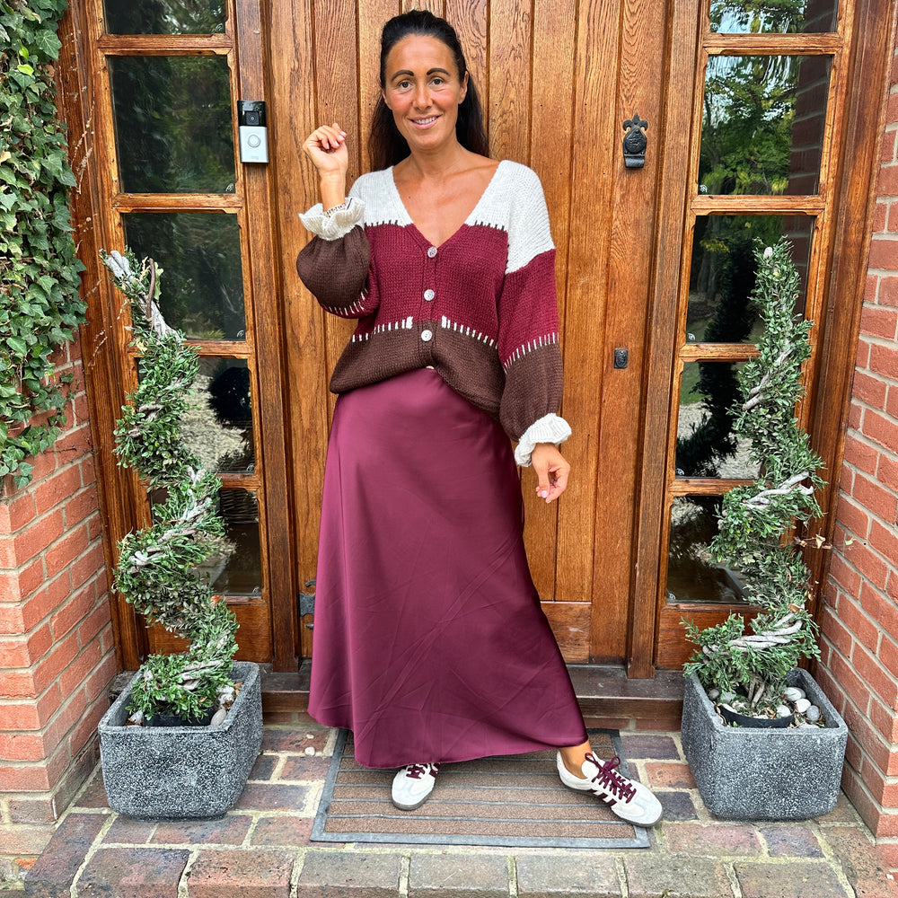 Benji Satin Skirt - Blush Boutique Essex