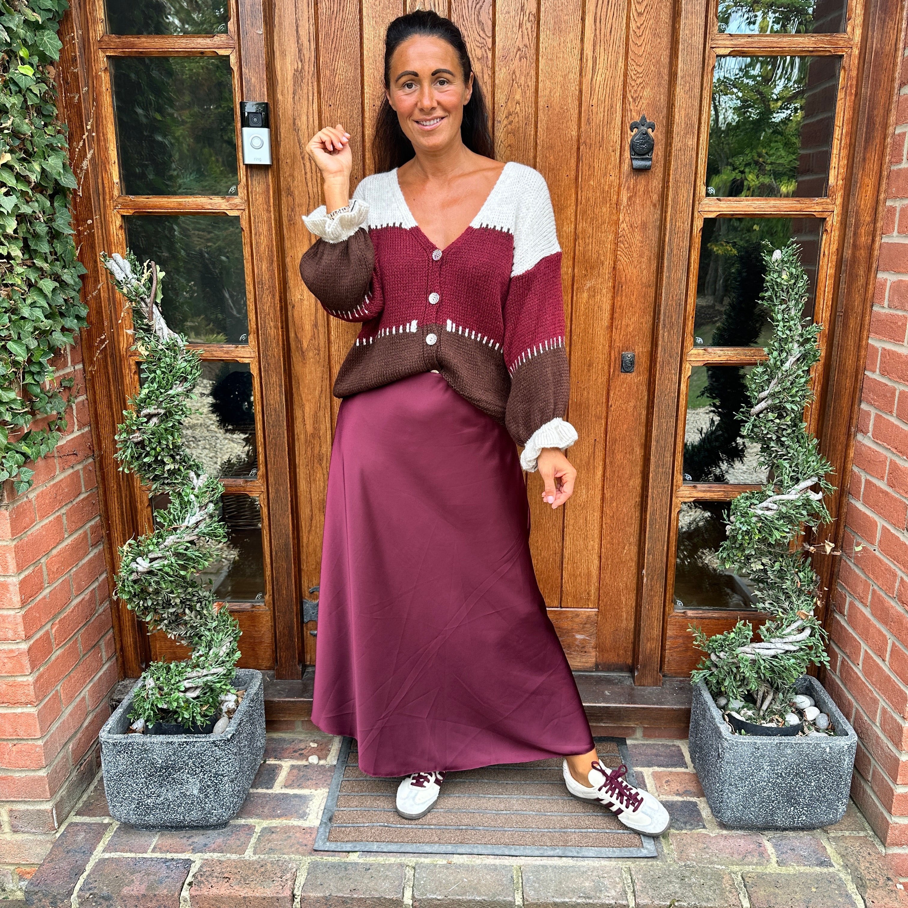 Benji Satin Skirt - Blush Boutique Essex