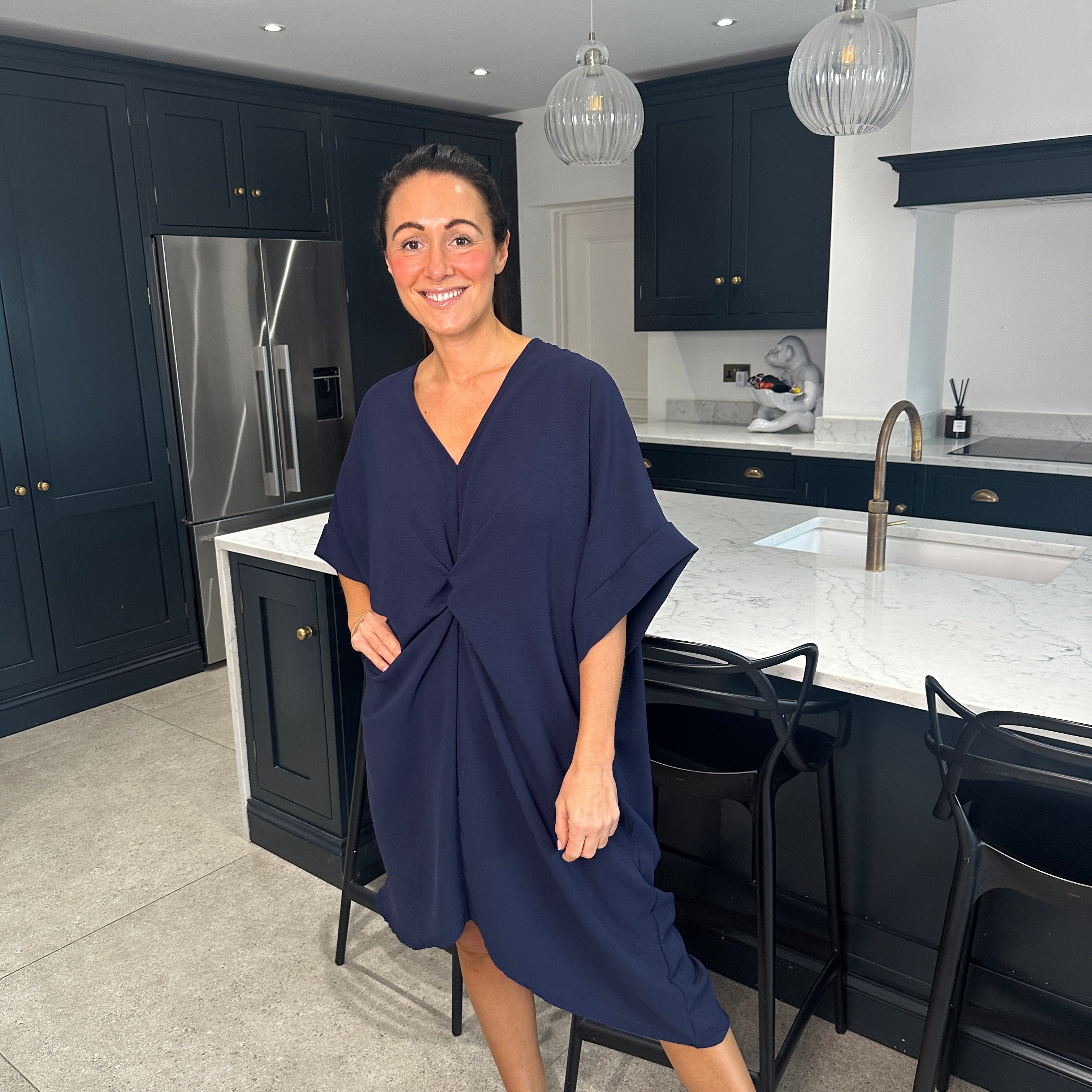 Tiffany Knot Dress - Blush Boutique Essex