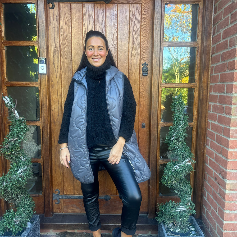 Love Quilted Body Warmer - Blush Boutique Essex