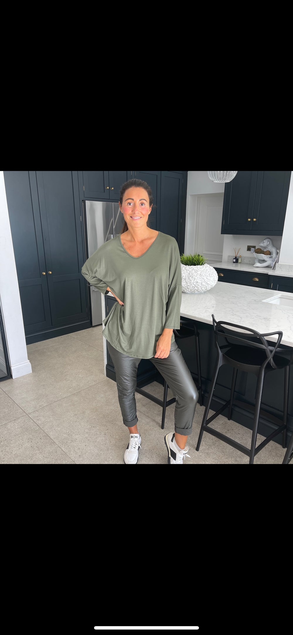 Carli Faux Leather Magic Trousers - Blush Boutique Essex