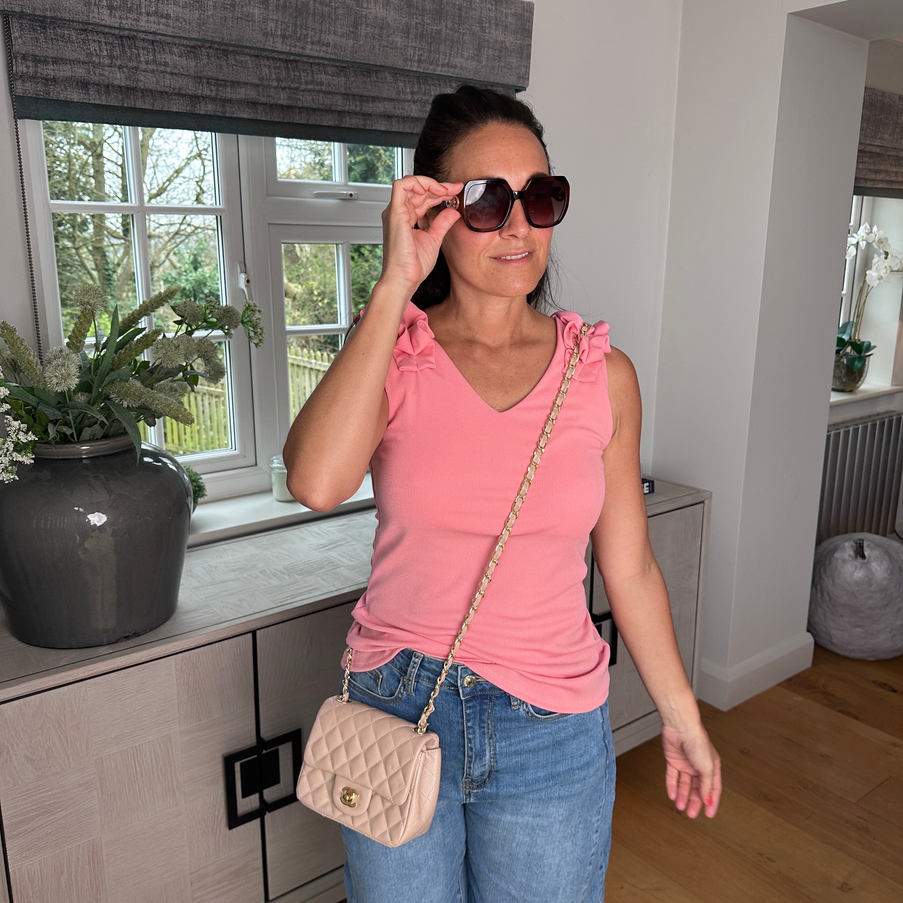 Grace ruffle vest - Blush Boutique Essex