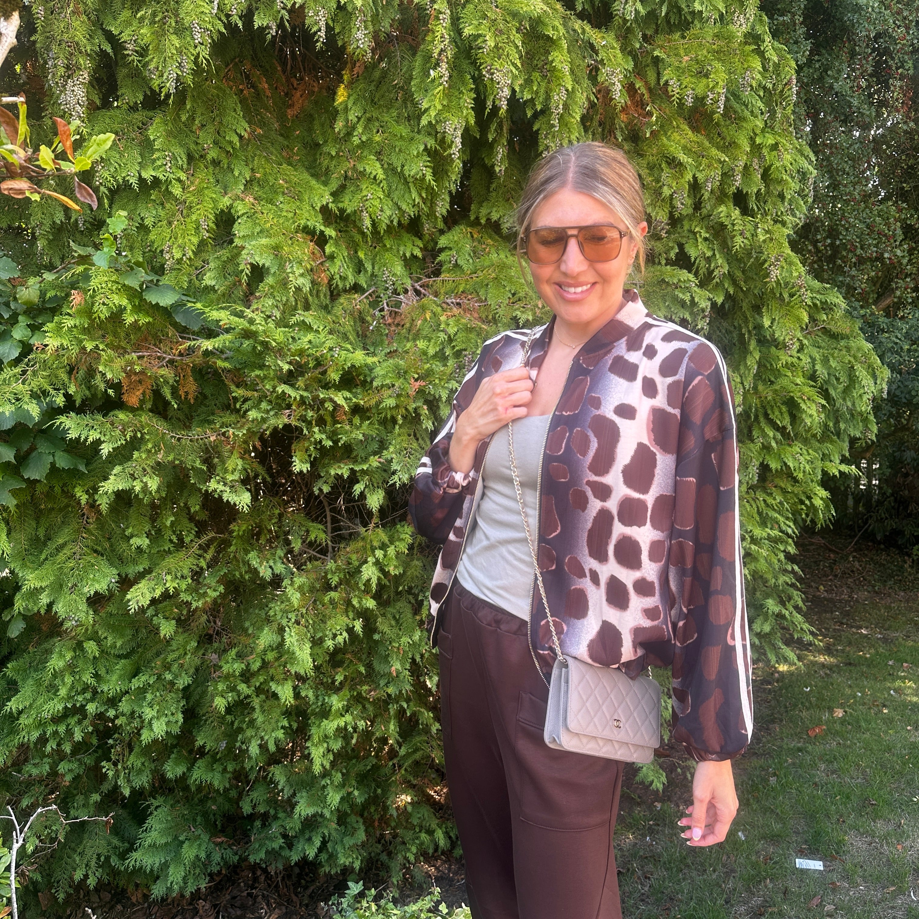 Pia Leopard Bomber - Blush Boutique Essex