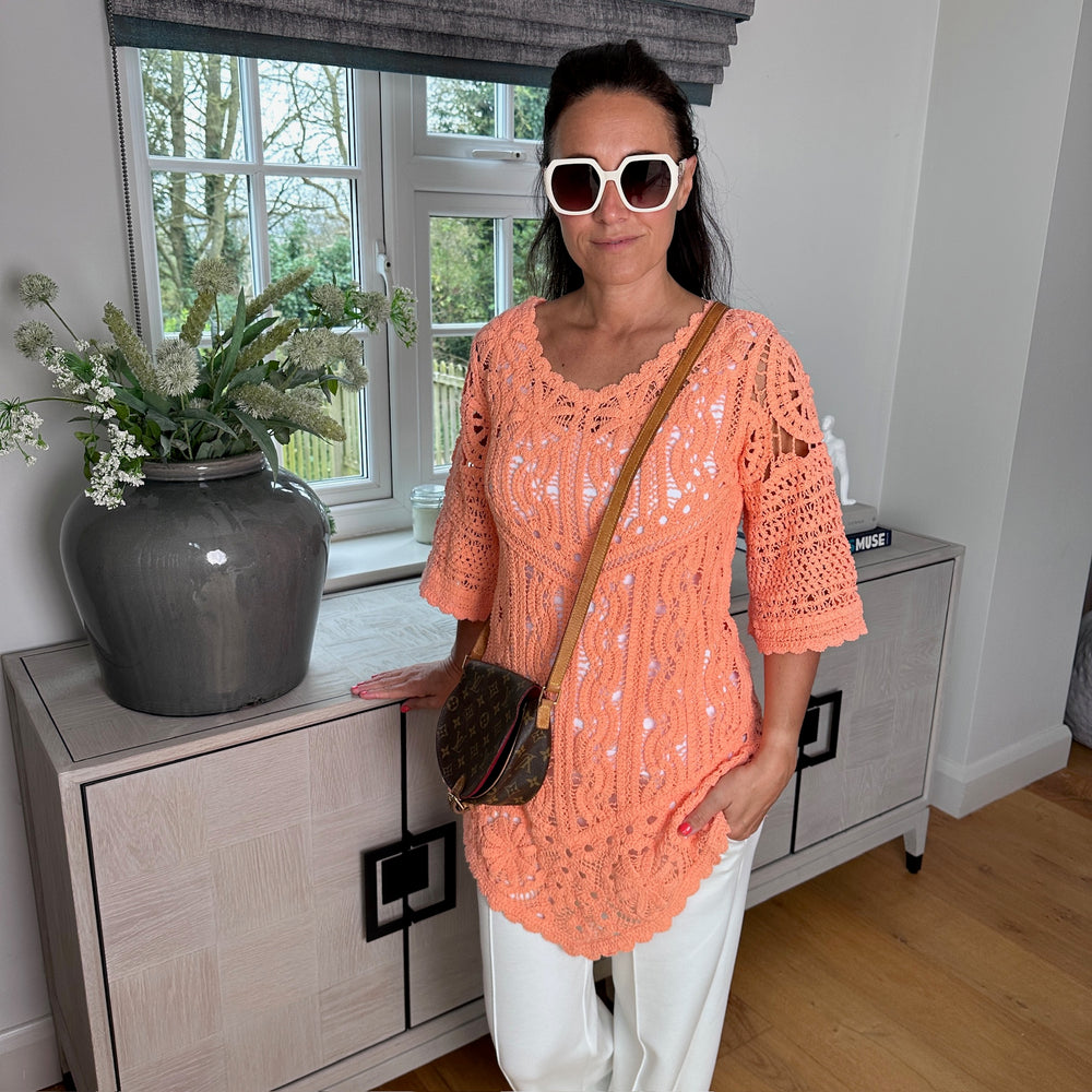 Roman Crochet Top - Blush Boutique Essex