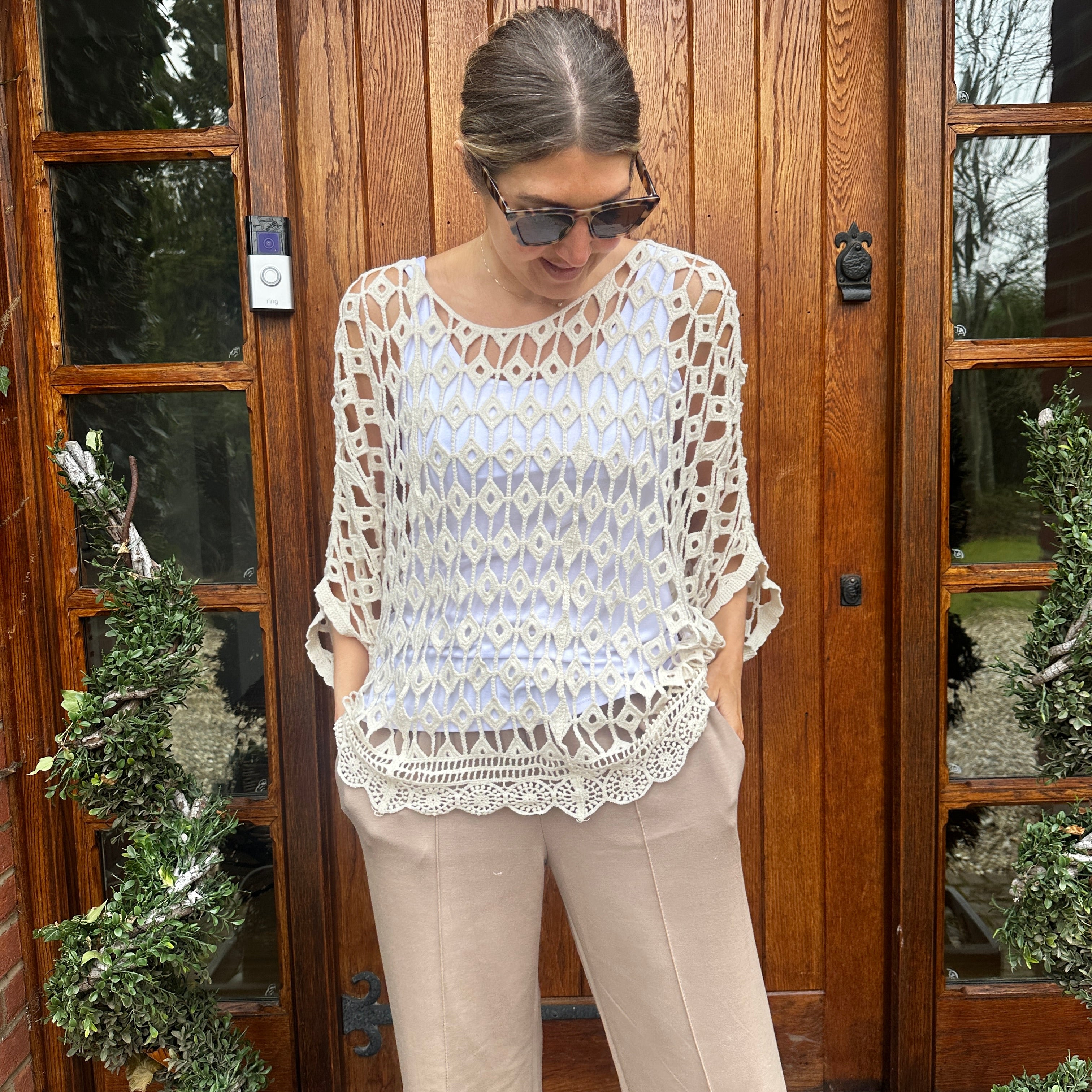 Belle Crochet Top - Blush Boutique Essex