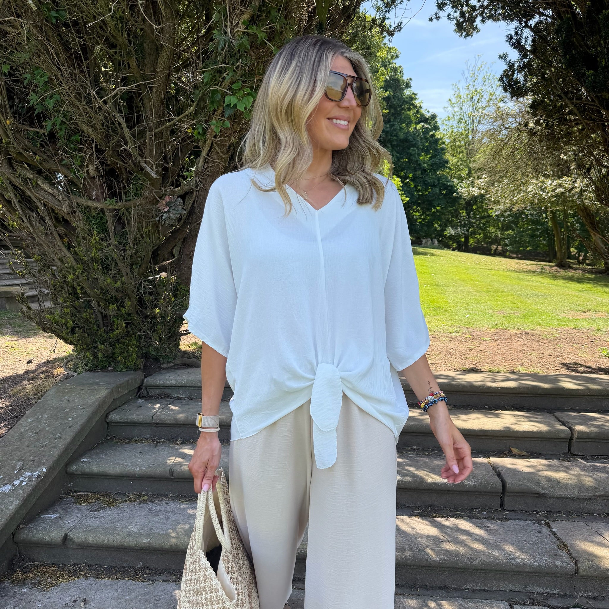 Chantelle Tie Top - Blush Boutique Essex
