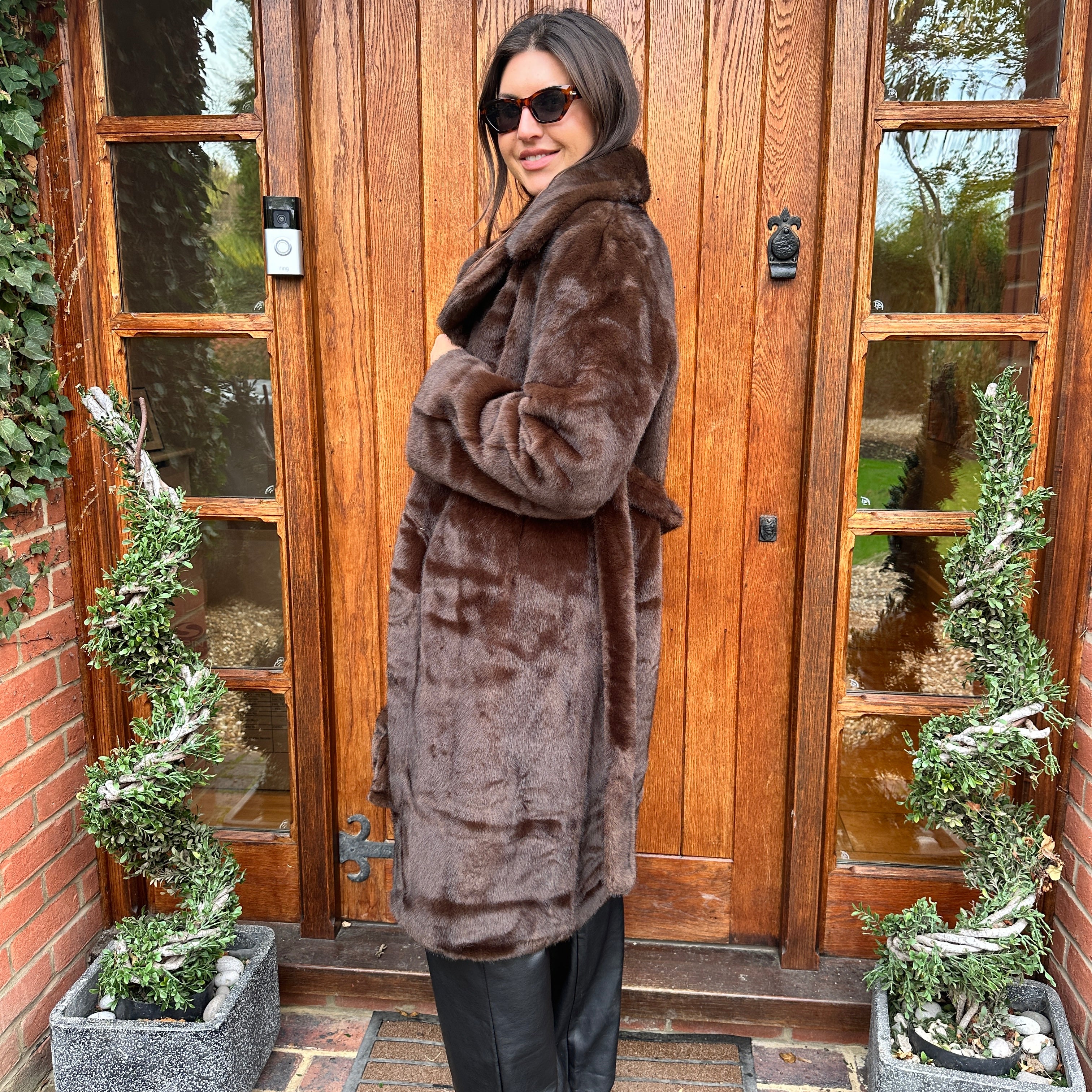 Gio Faux Fur Coat - Blush Boutique Essex