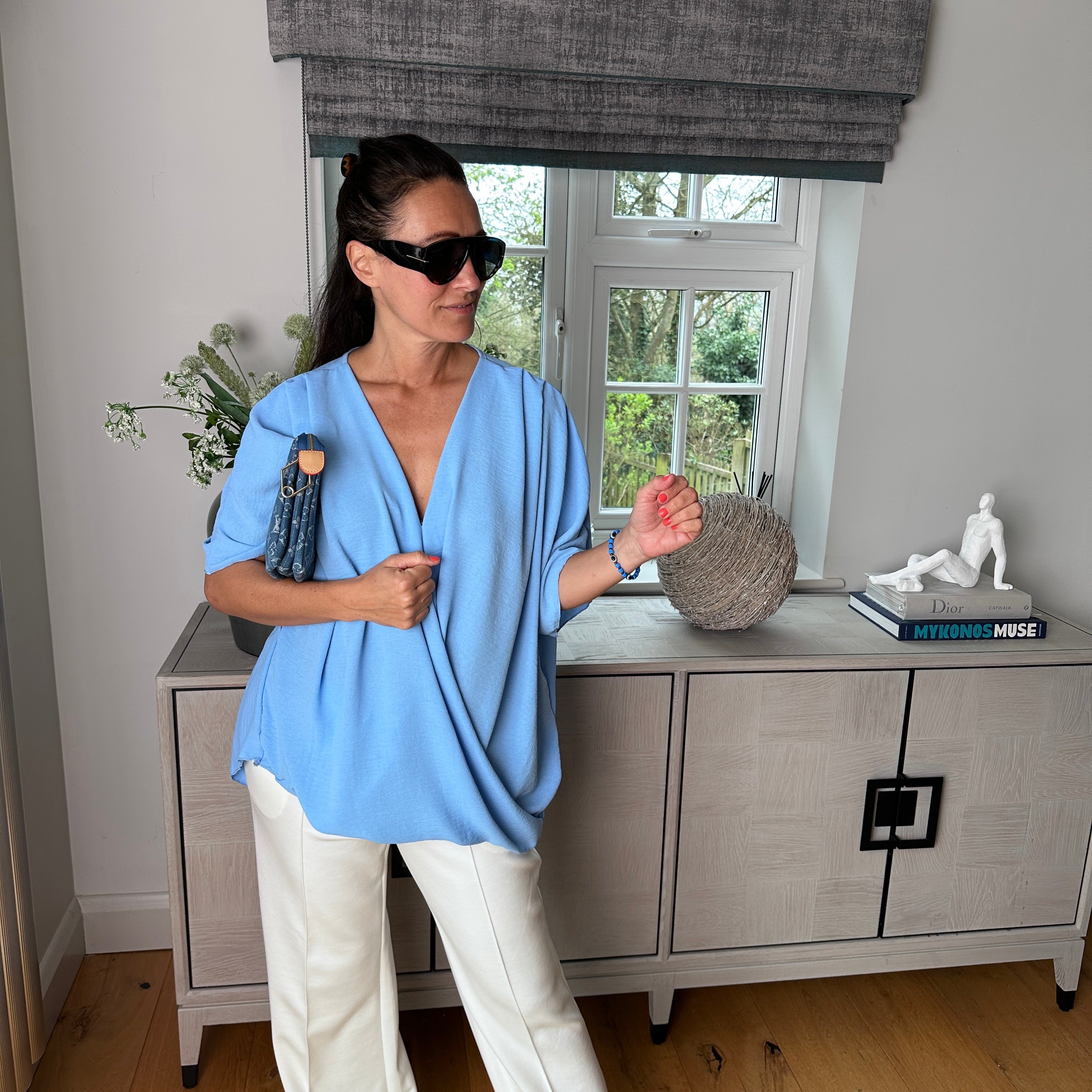 Stacey drape top - Blush Boutique Essex
