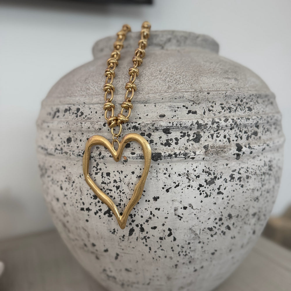 Sasha Heart Necklace - Blush Boutique Essex