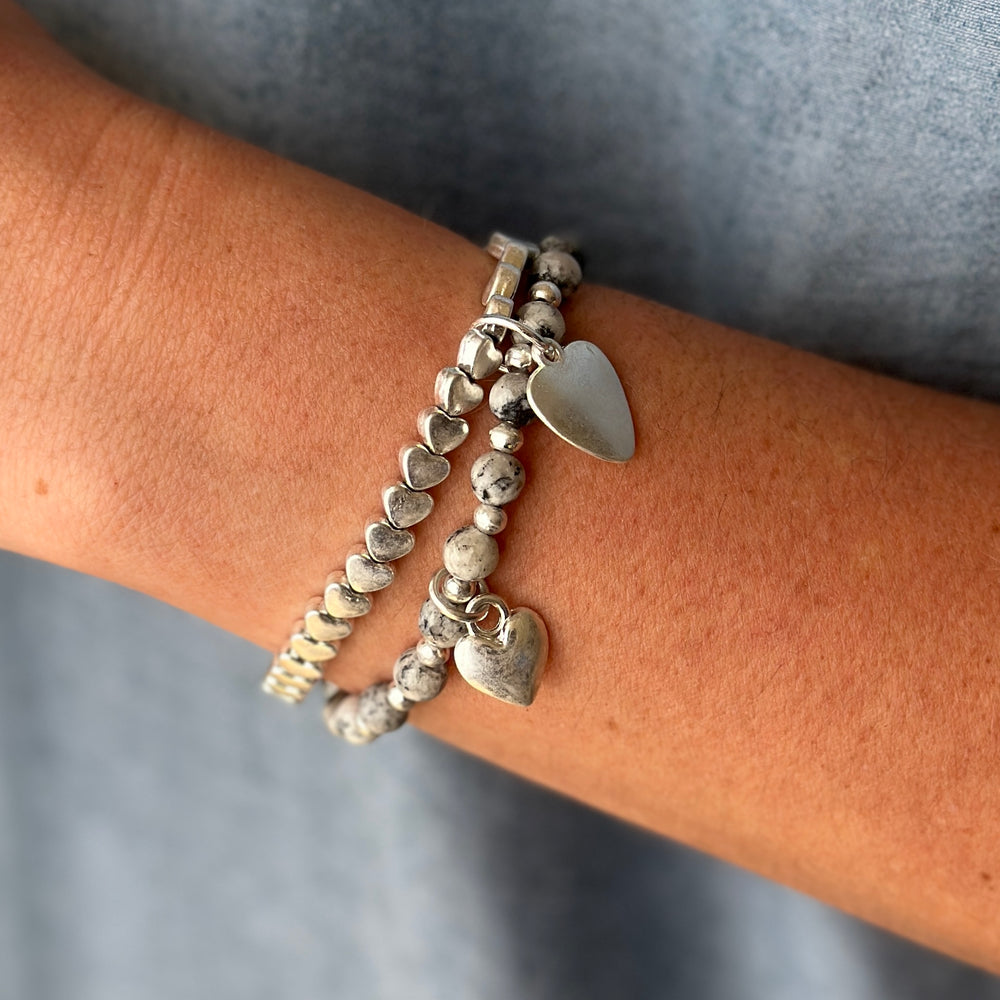 Double Heart Bracelet - Blush Boutique Essex