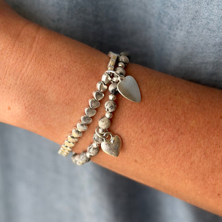 Double Heart Bracelet - Blush Boutique Essex