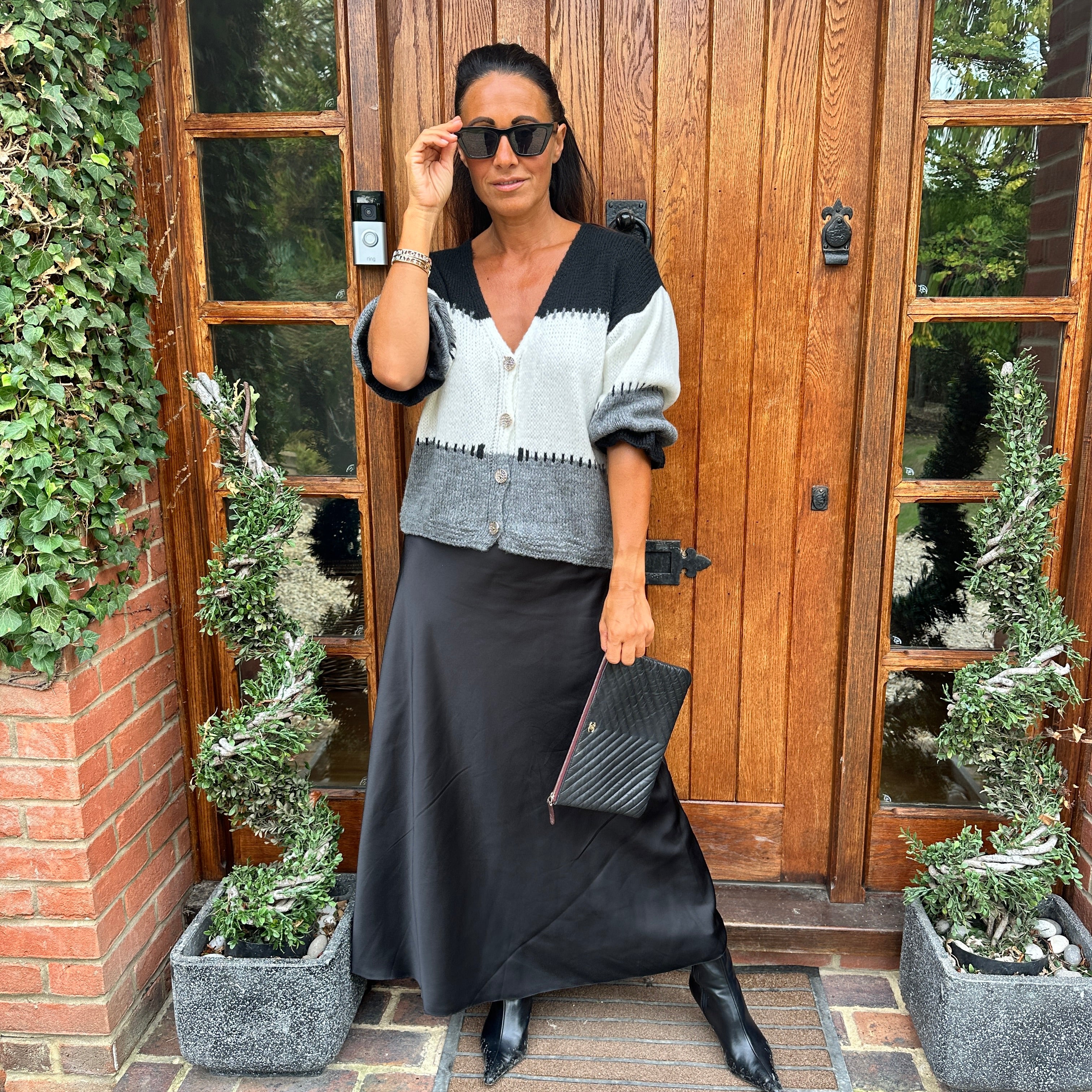 Benji Satin Skirt - Blush Boutique Essex