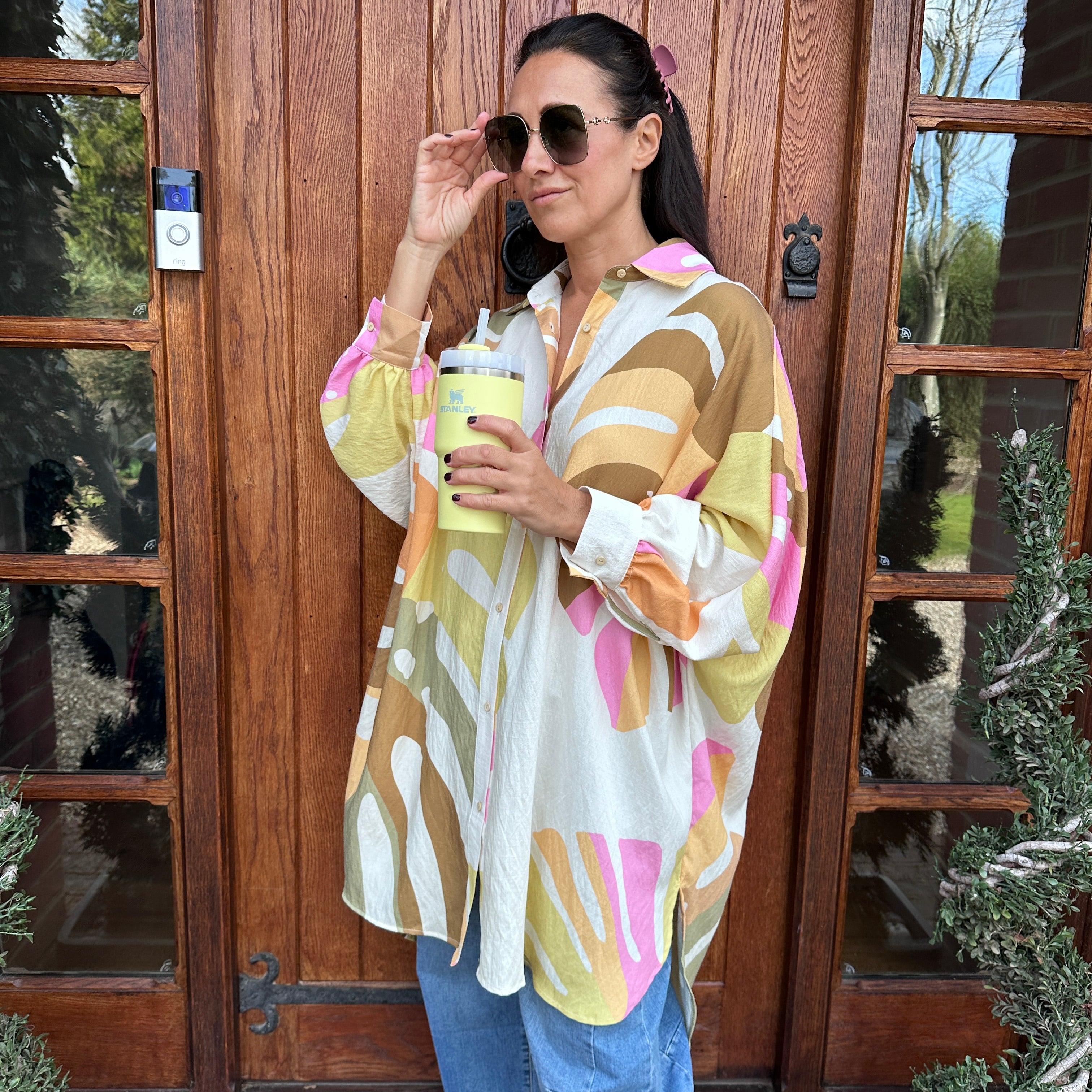 Sonny Oversized Shirt - Blush Boutique Essex