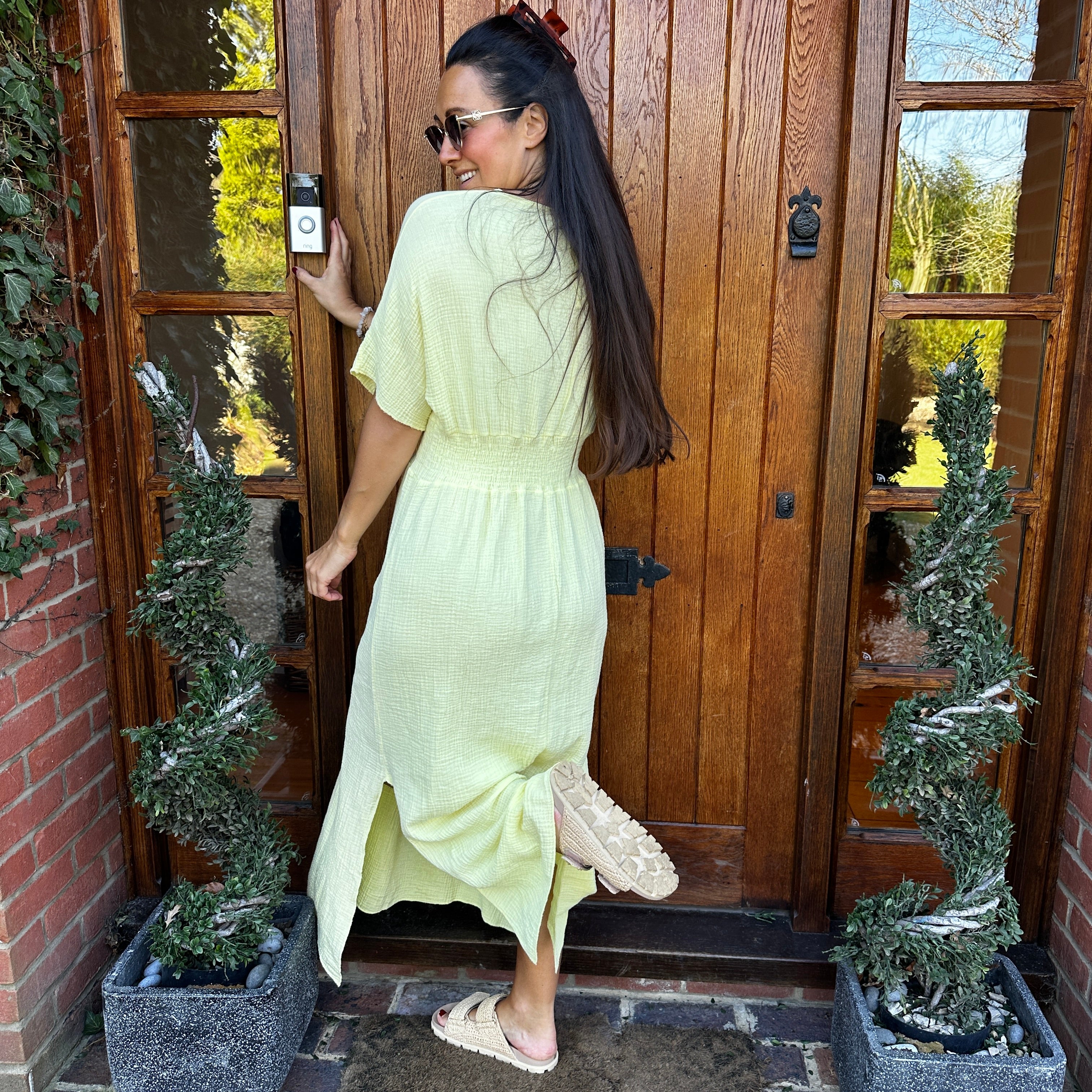 Chloe Cotton Cheesecloth Dress - Blush Boutique Essex