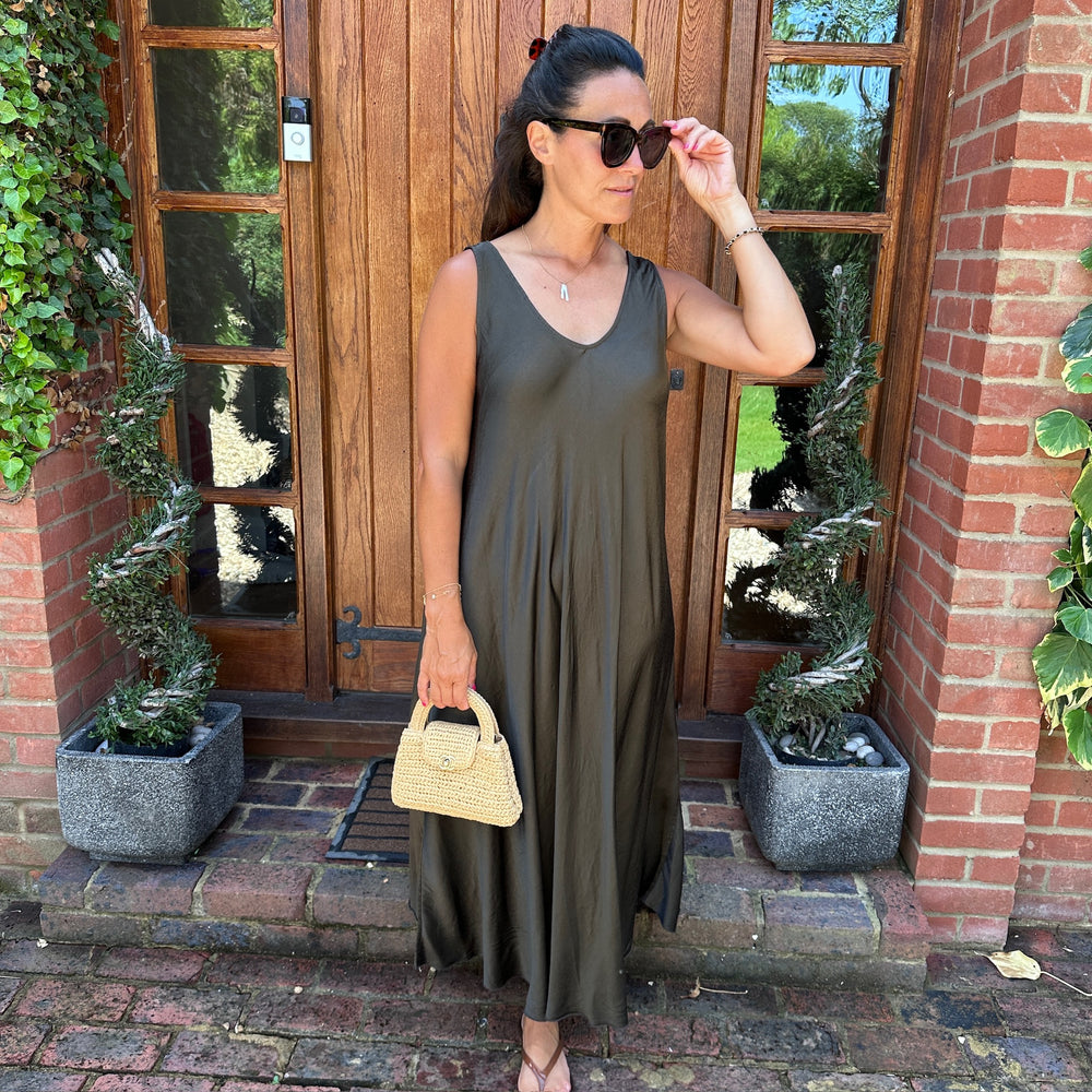 Claudia Satin Maxi