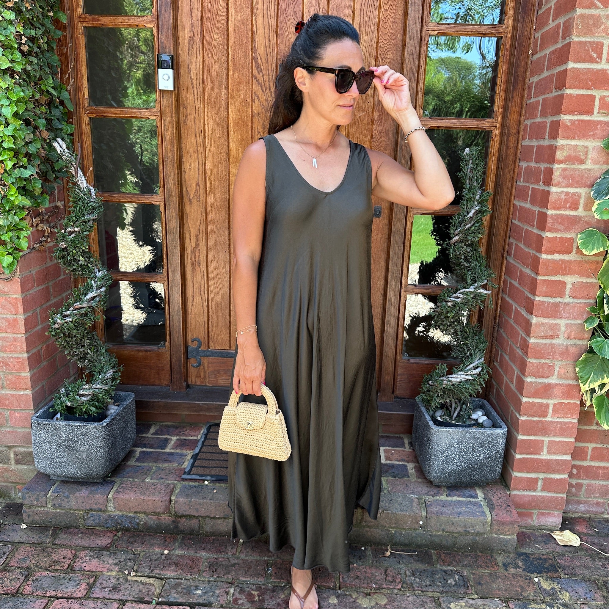 Claudia Satin Maxi
