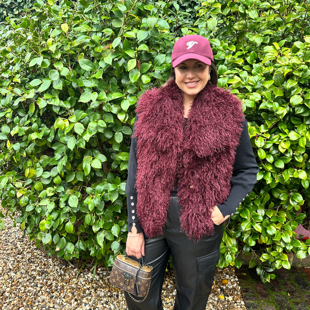 Yara Fluffy Fur Waistcoat