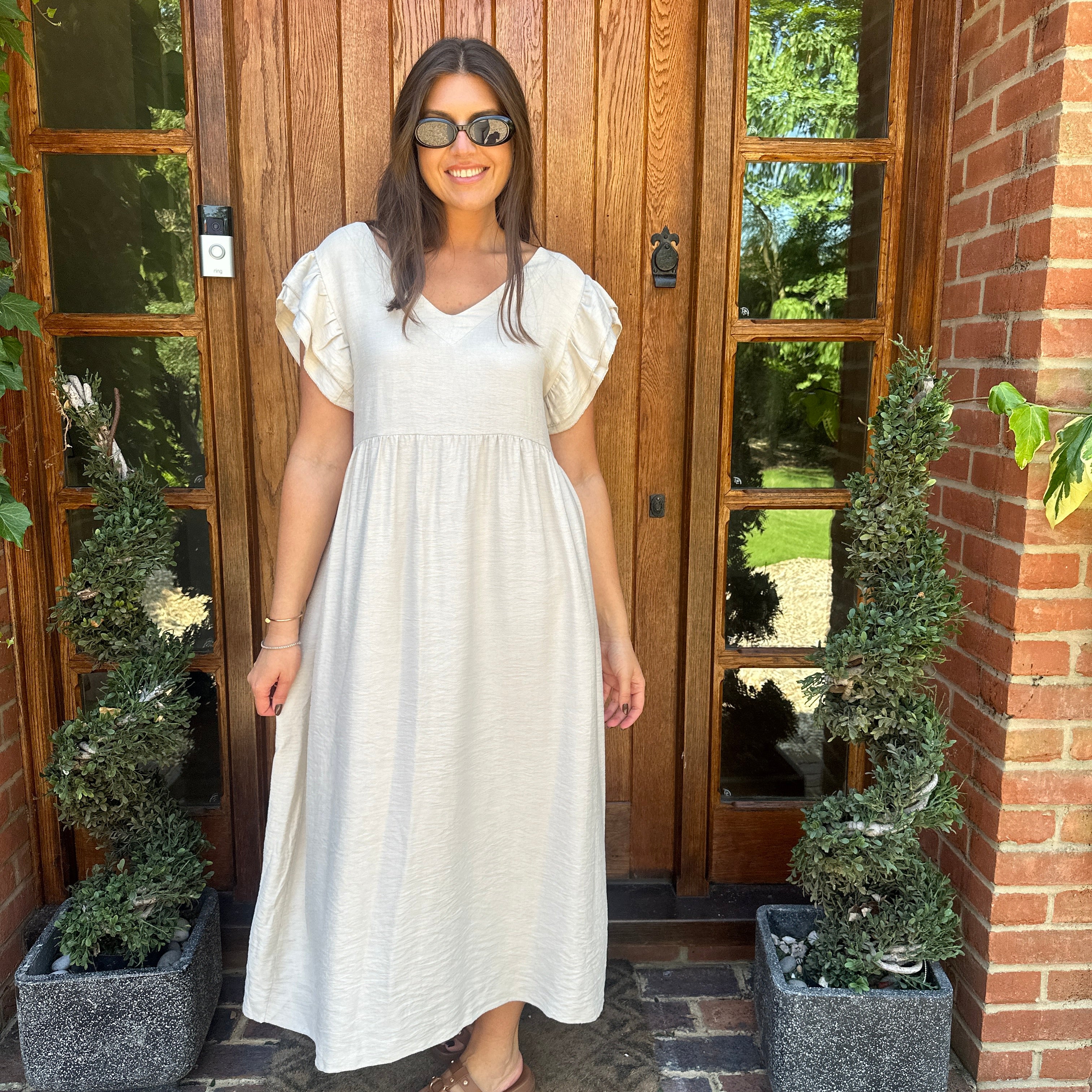 Sam Button Dress - Blush Boutique Essex