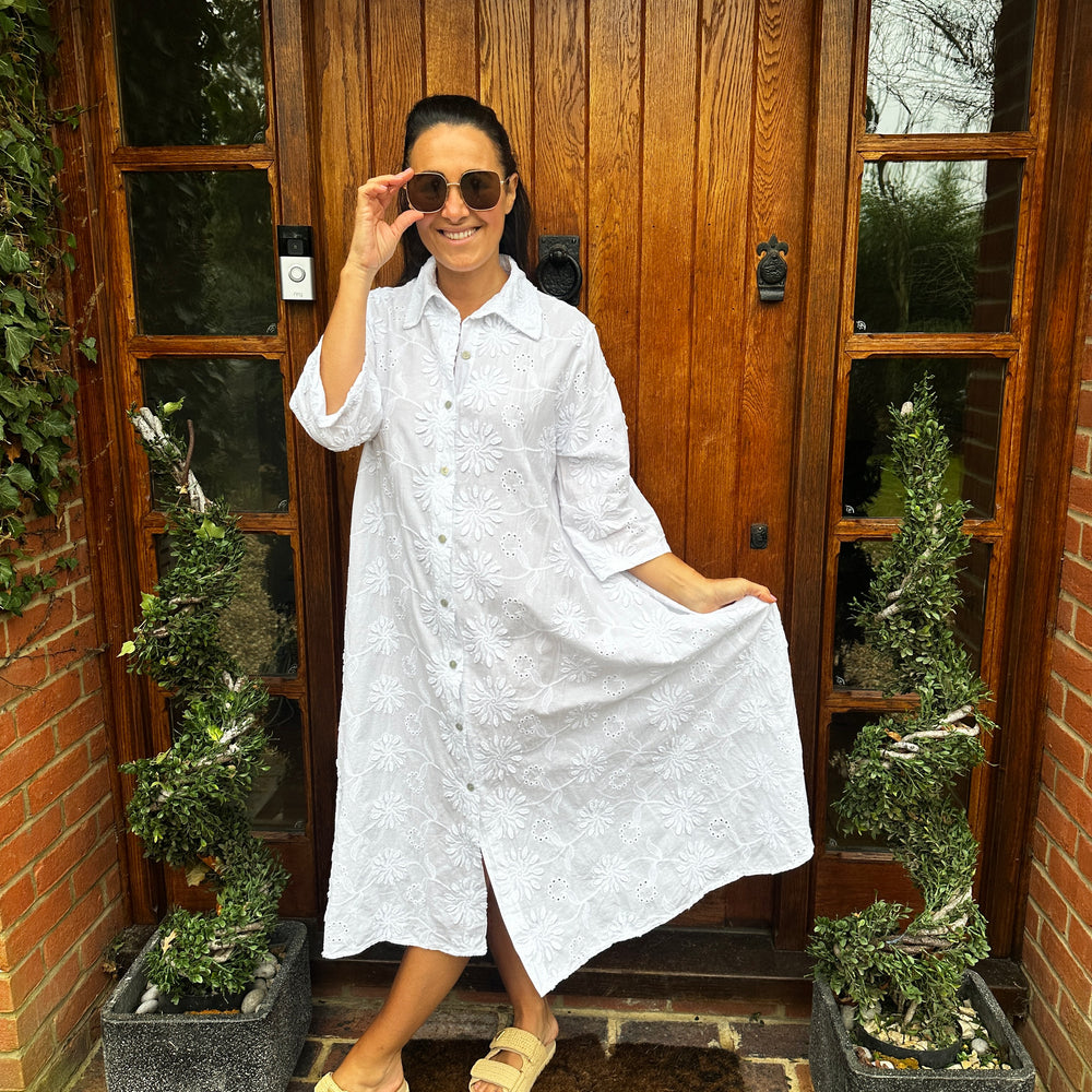 Poppy Embroidered Dress
