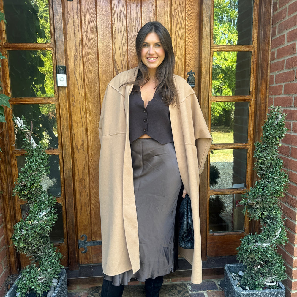 Frank Duster Coat - Blush Boutique Essex
