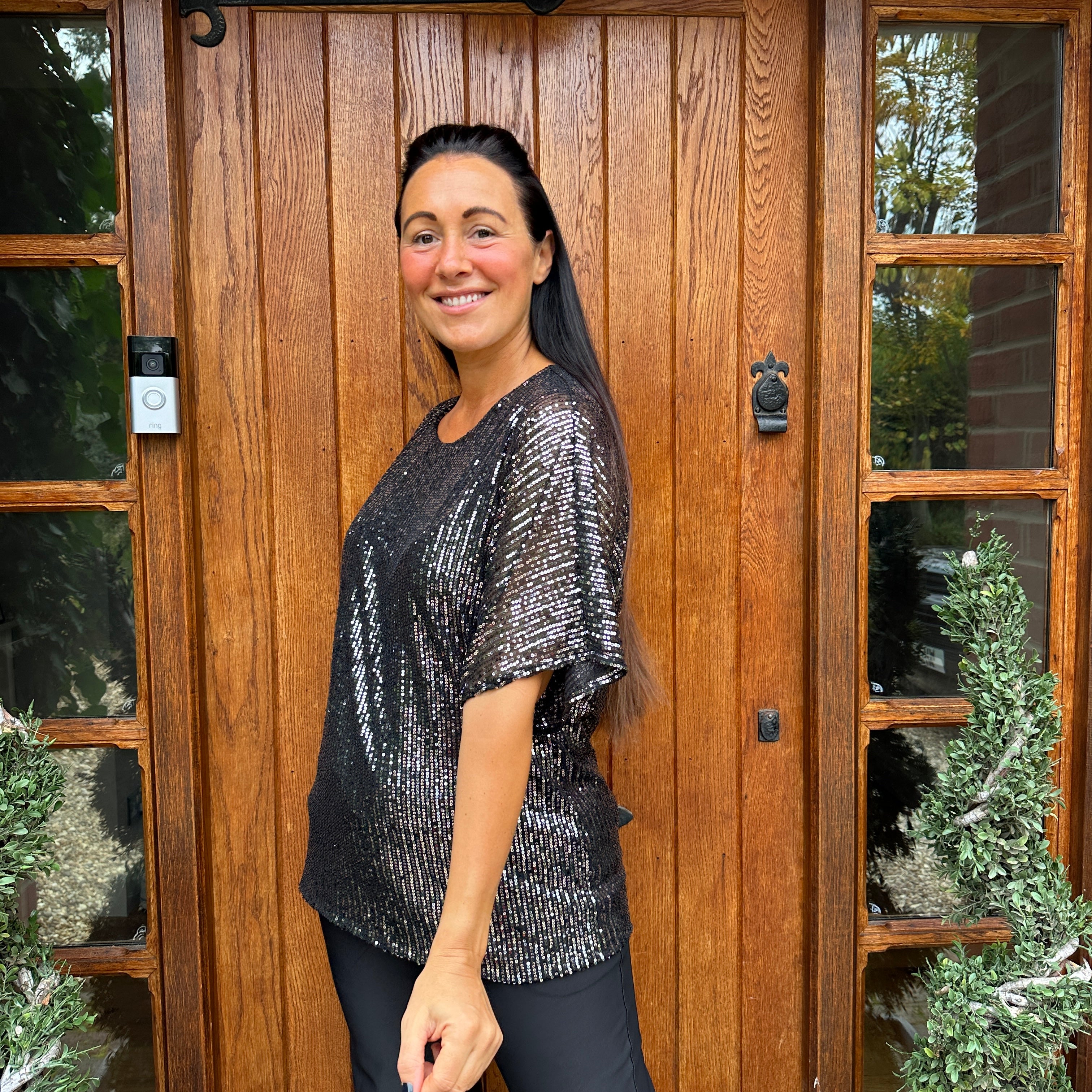 Noel Sequin Top - Blush Boutique Essex