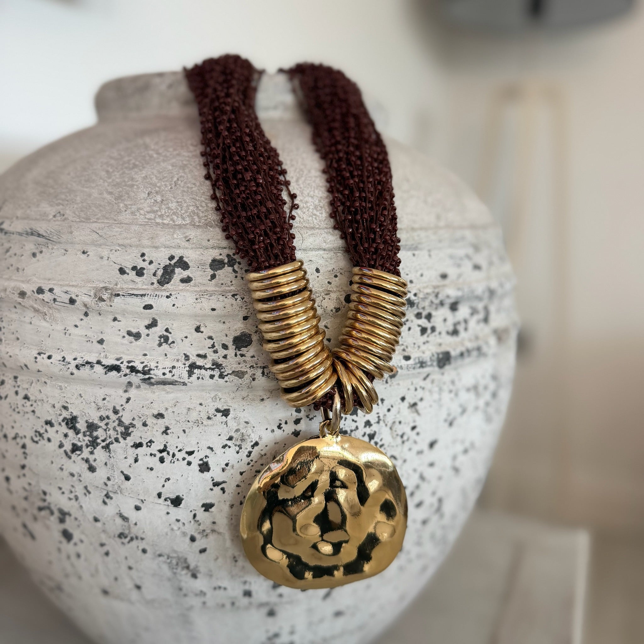 Otis Statement Necklace - Blush Boutique Essex