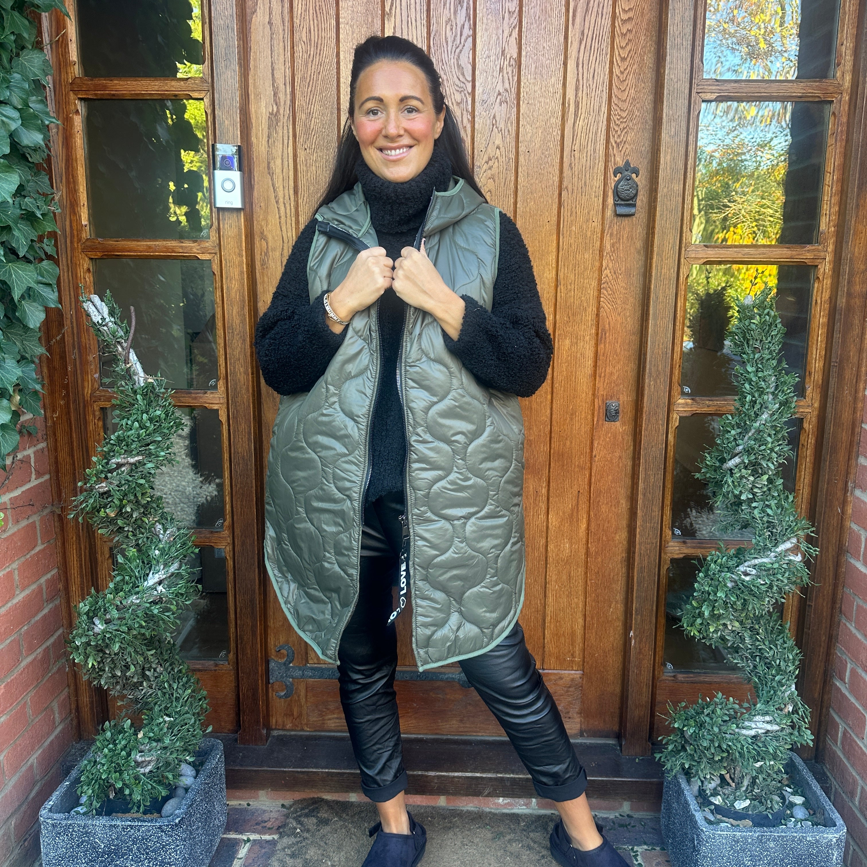 Love Quilted Body Warmer - Blush Boutique Essex