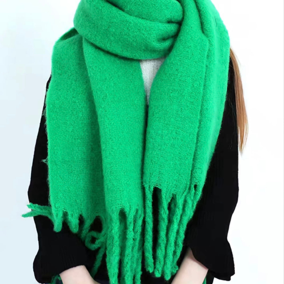 Chunky plain scarf - Blush Boutique Essex