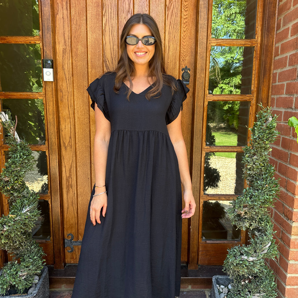 Sam Button Dress - Blush Boutique Essex